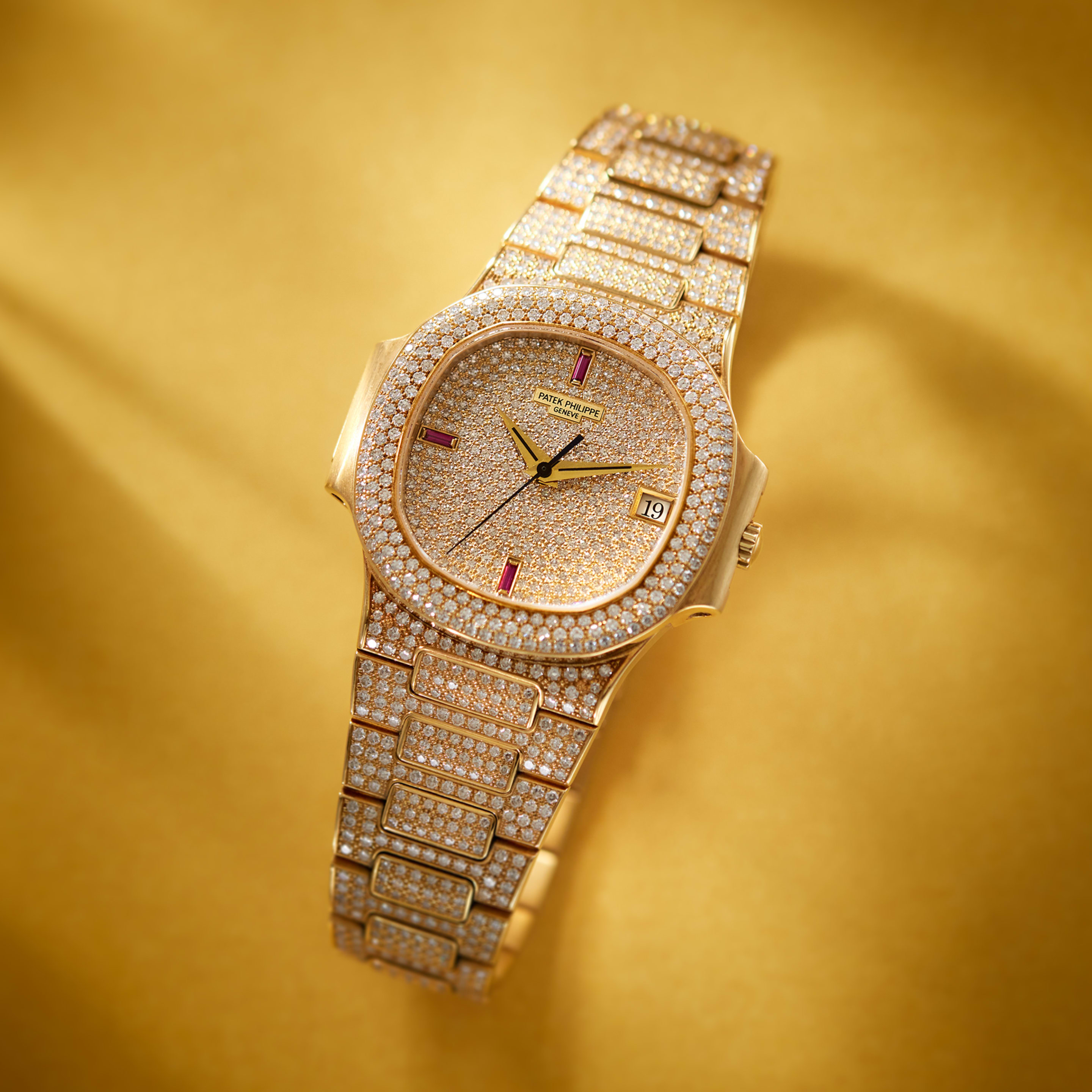 Nautilus Yellow Gold Diamond Pave Dial 37mm Product Image
