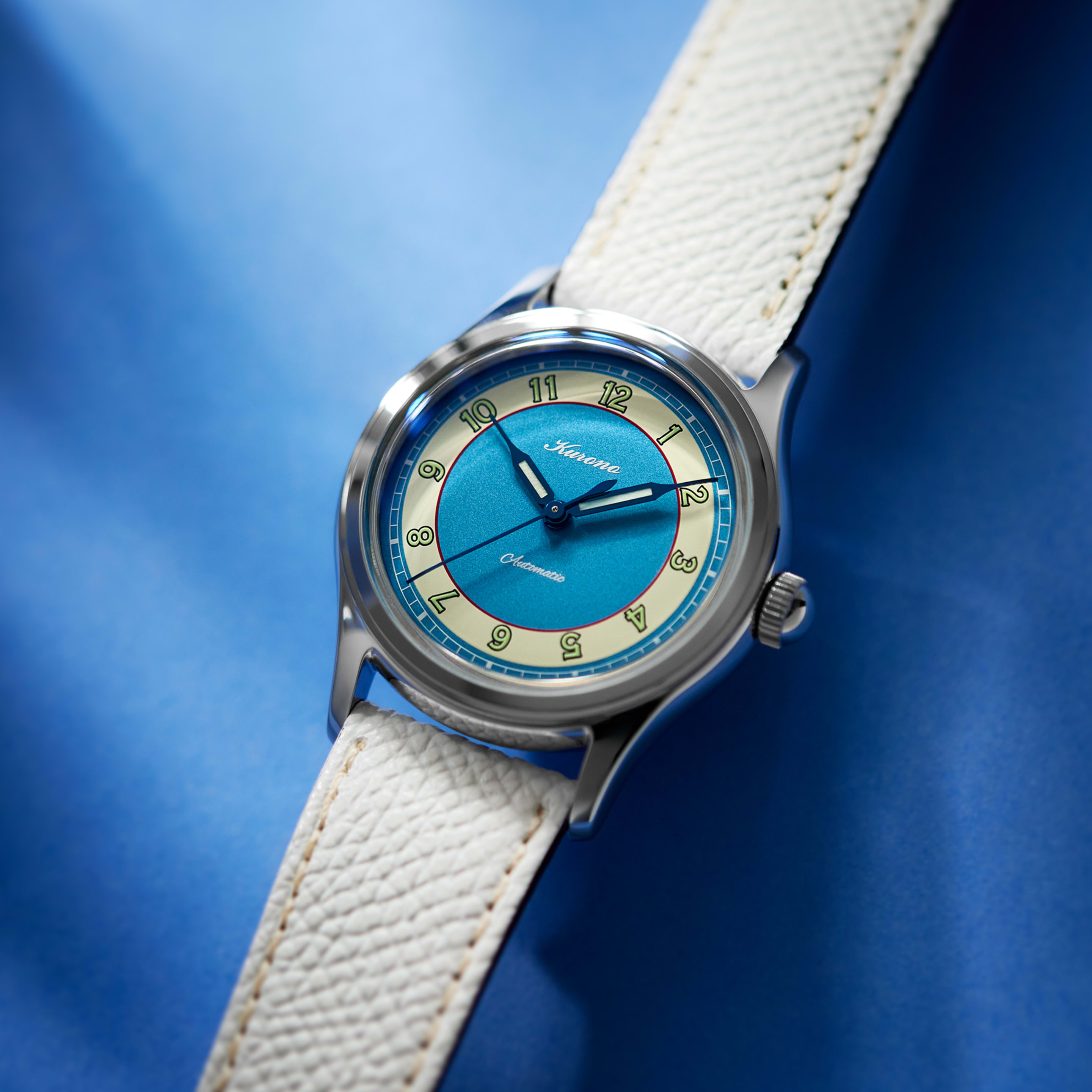 Kurono Tokyo Steel Blue and Ivory Dial 34mm Product Image