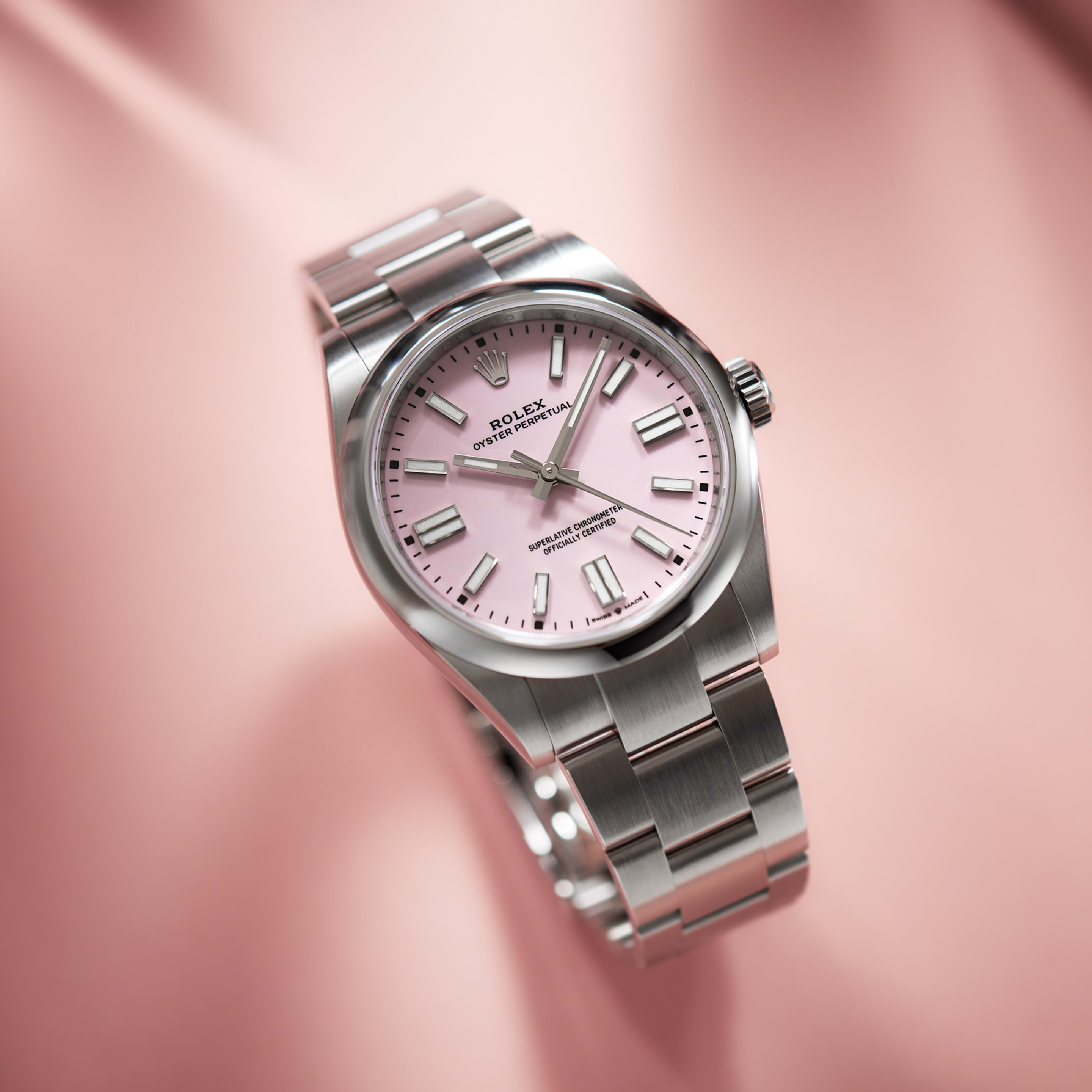 Oyster Perpetual Steel Candy Pink Dial 41mm Product Image
