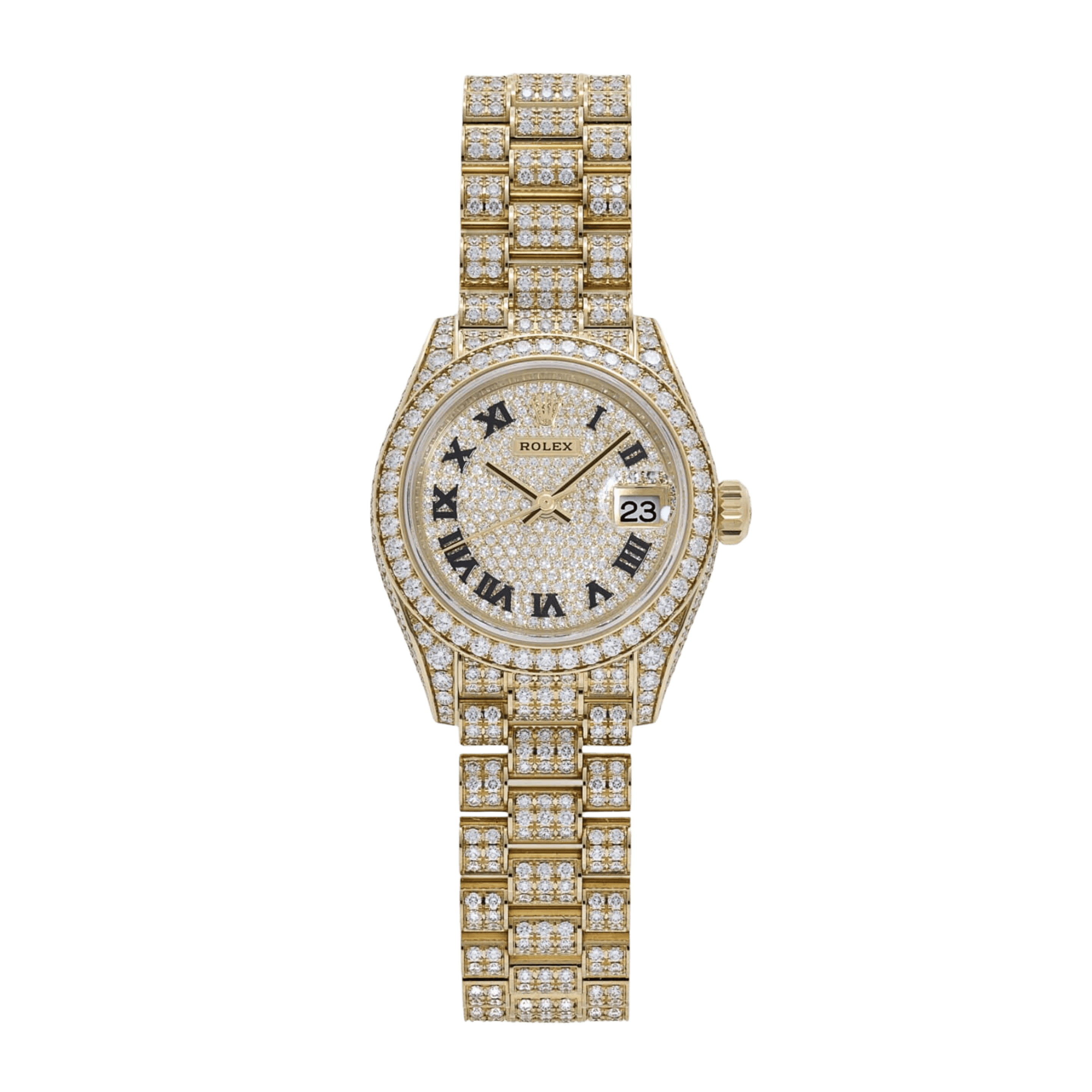 Lady Datejust Yellow Gold Diamond Pave Dial 28mm Product Image