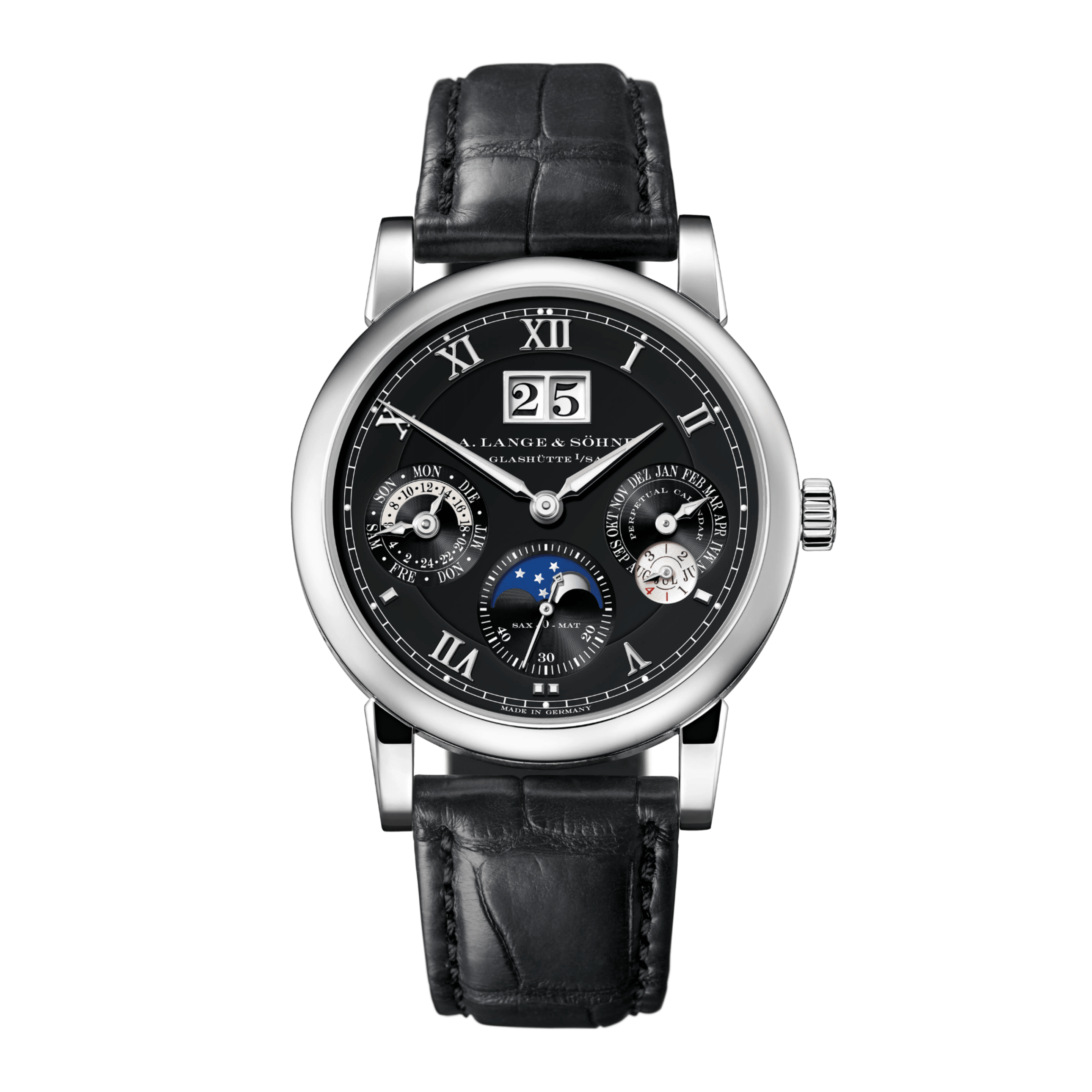 Langematik Perpetual White Gold Black Dial 38mm Product Image