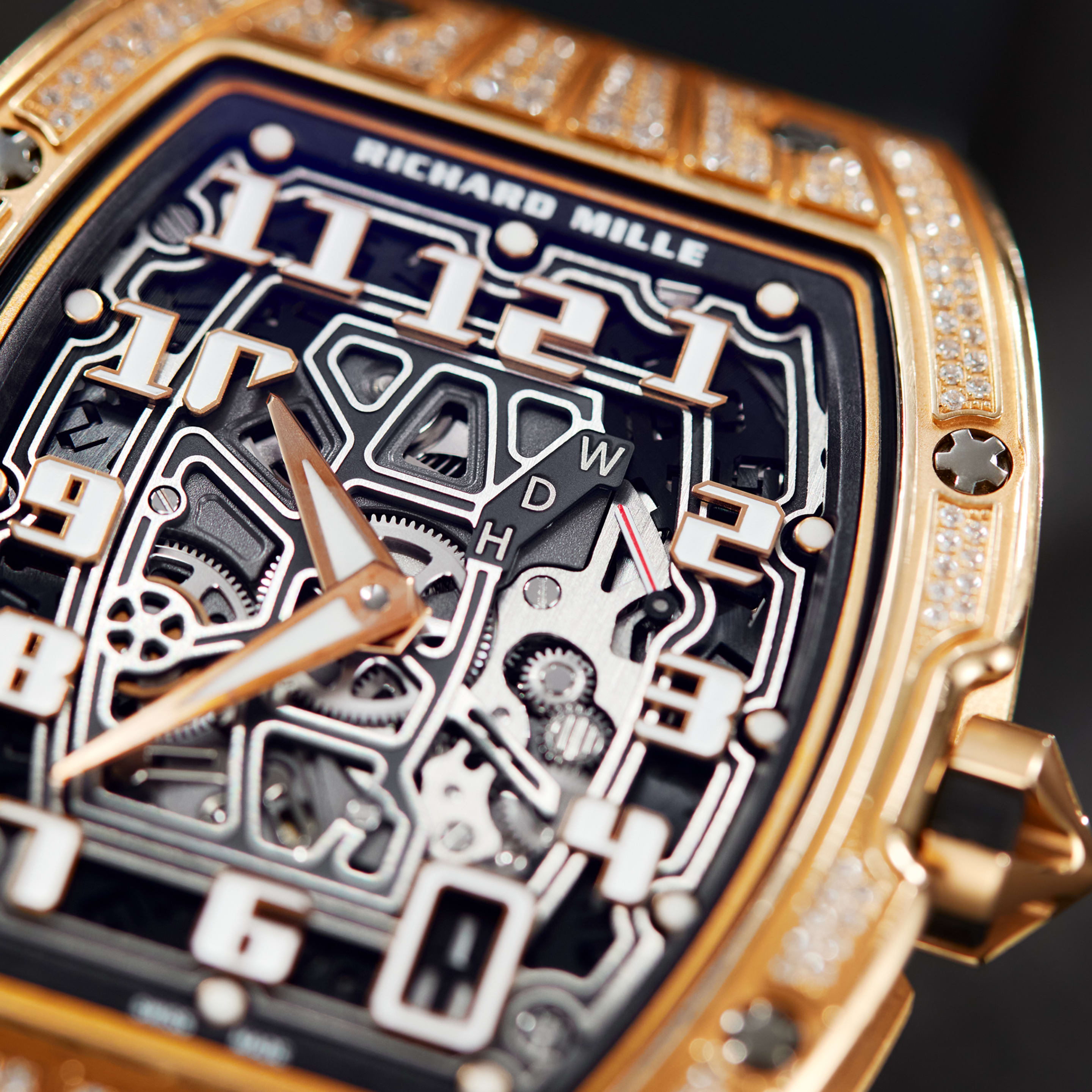 RM67-01 Rose Gold Diamond 47mm Product Image