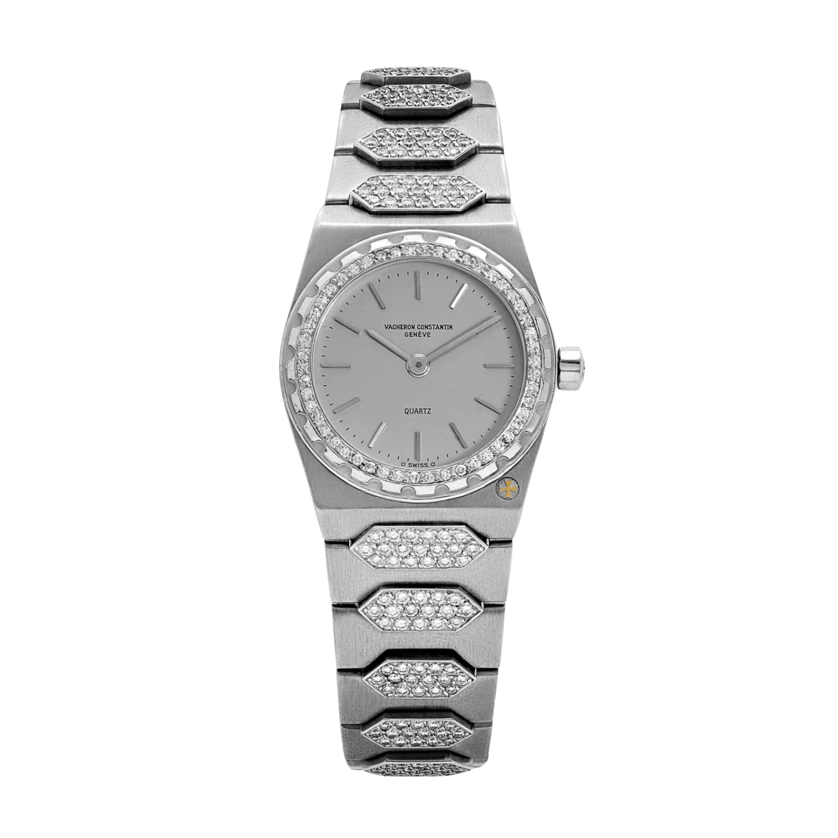 Historiques 222 Ladies White Gold Diamond Silver Dial 24mm Product Image