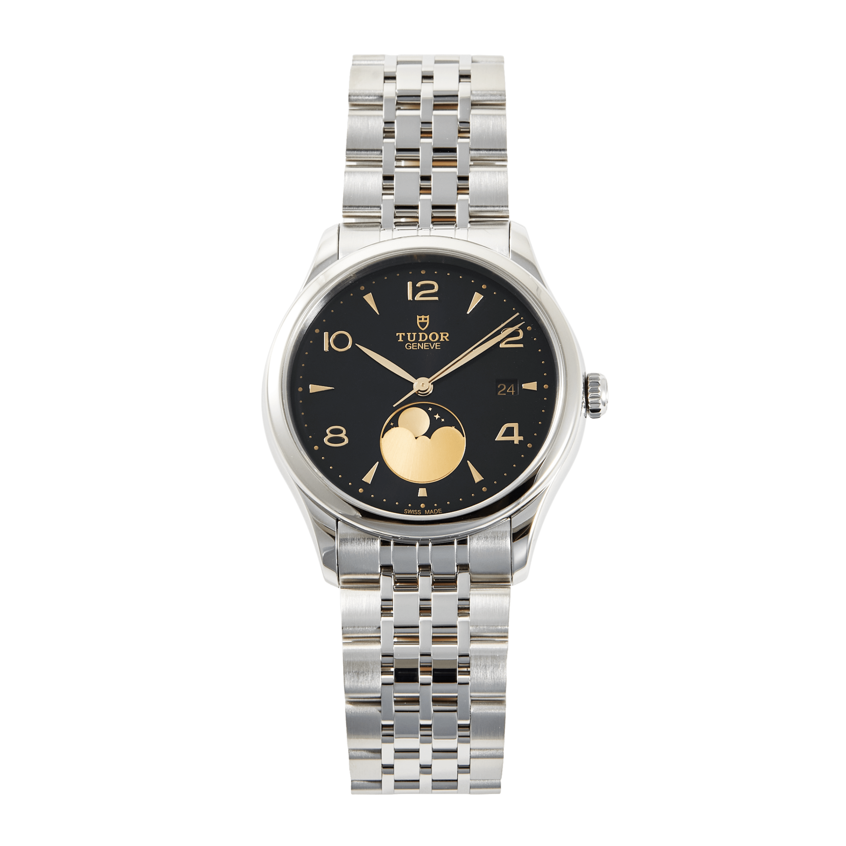 1926 Luna Steel Black Dial 39mm Product Image