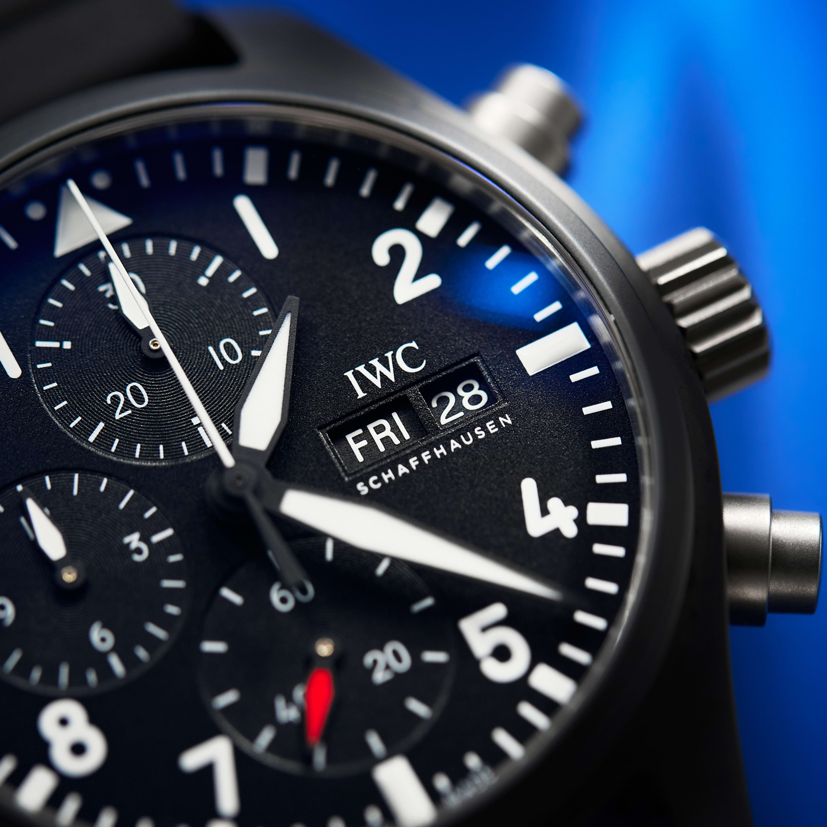 Pilot's Watch Chronograph Top Gun Ceramic Black Dial 41mm Product Image