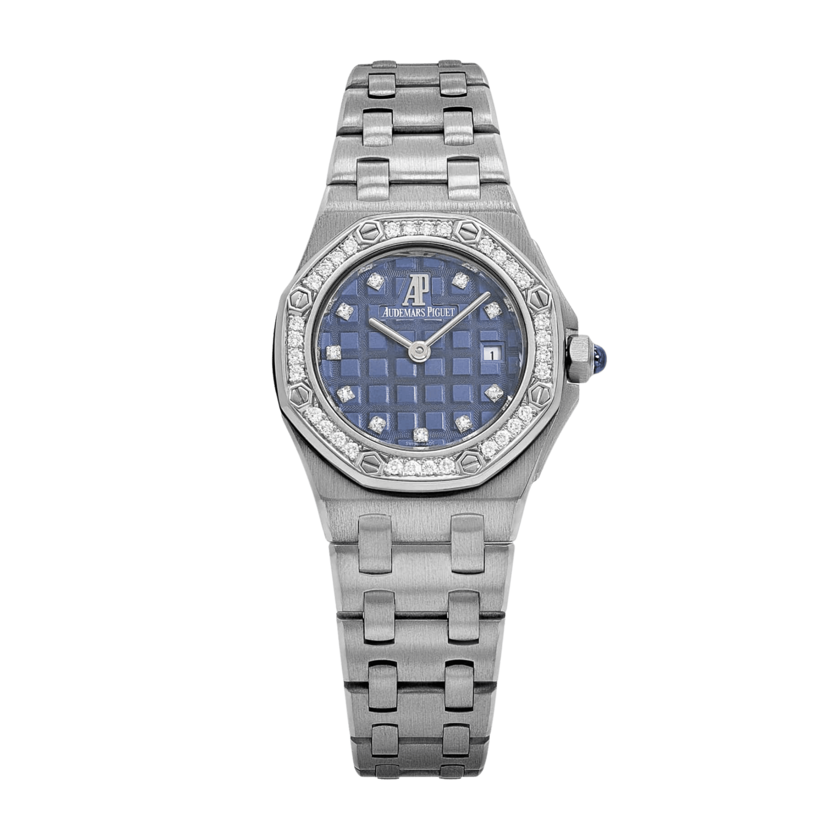 Vintage Royal Oak Offshore Ladies White Gold Diamond Blue Dial 29mm Product Image