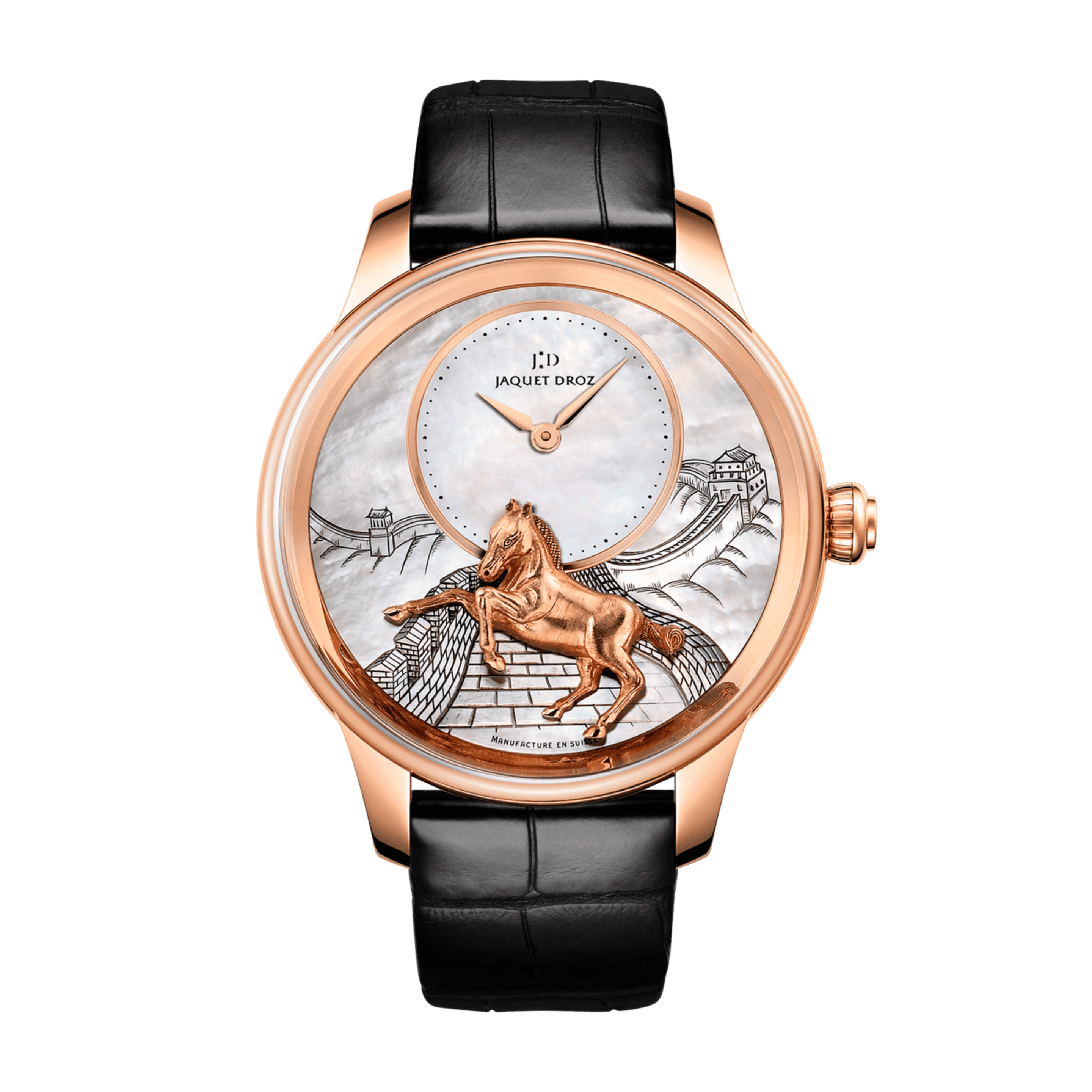 Petite Heure Minute "Relief Horse" Rose Gold Mother of Pearl Dial 41mm Product Image