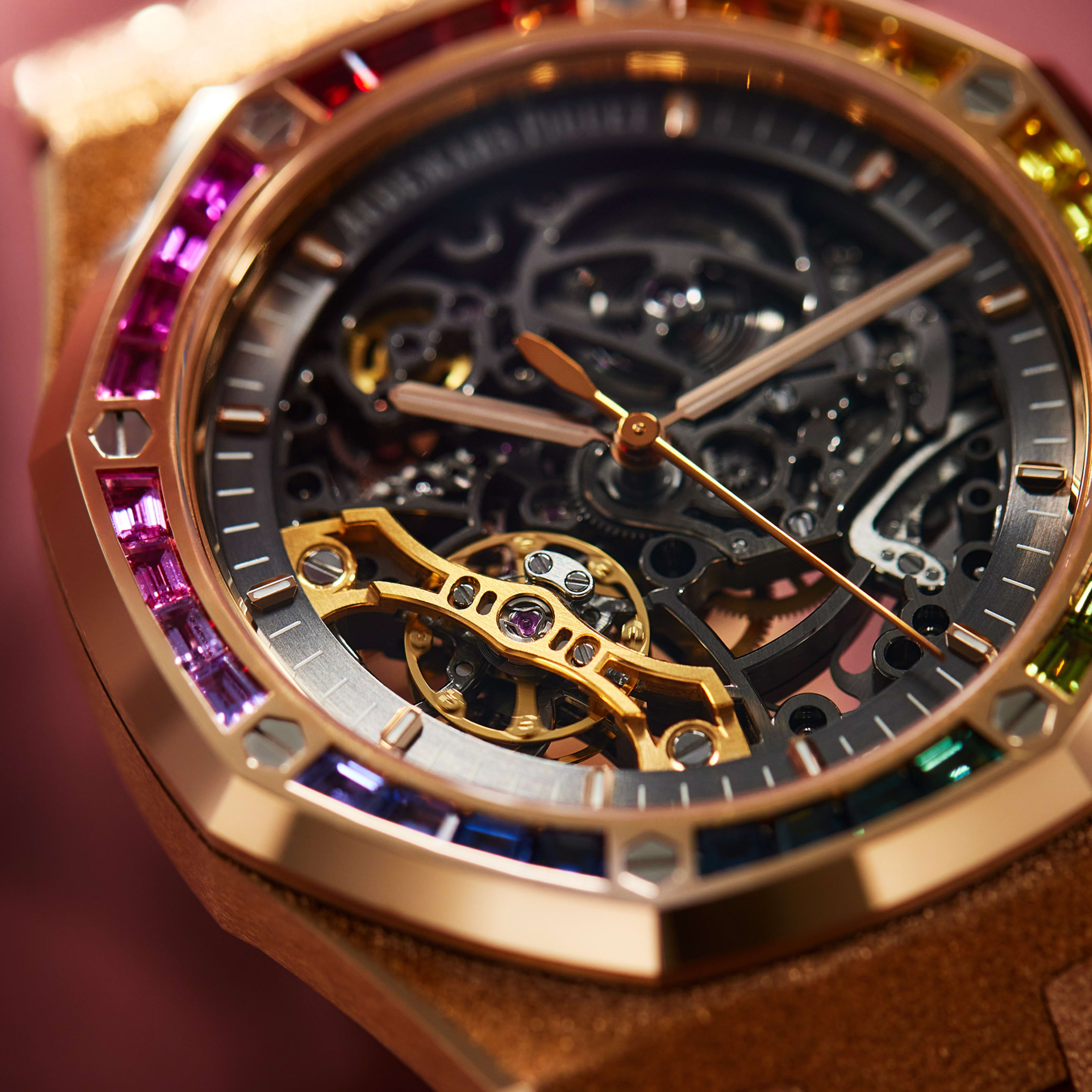 Royal Oak Double Balance Wheel Openworked Rose Gold Rainbow 41mm Product Image