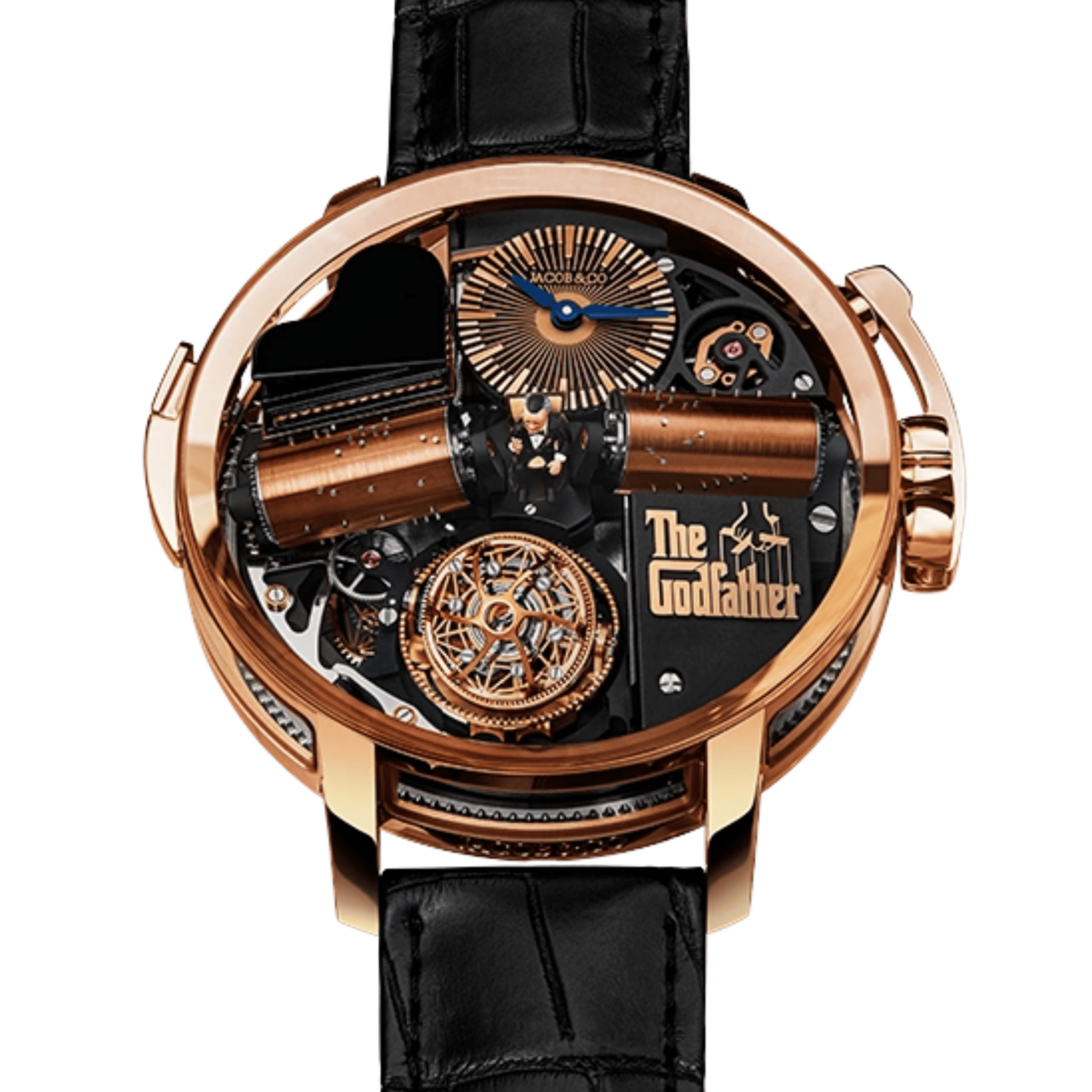 Opera Godfather Musical Watch Rose Gold Black Dial 49mm Product Image
