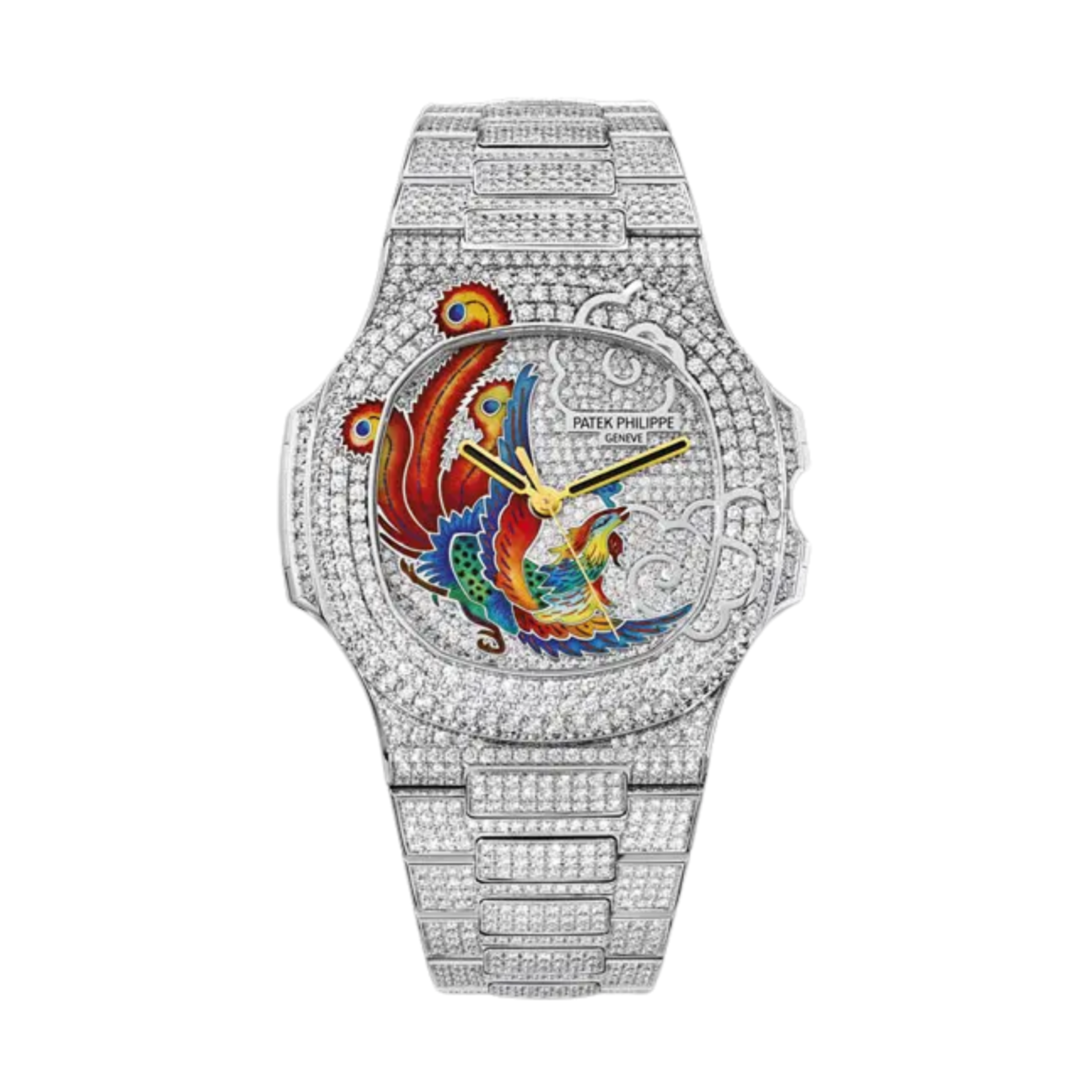 Nautilus "Phoenix" Full Diamond White Gold Pave Dial 40mm Product Image