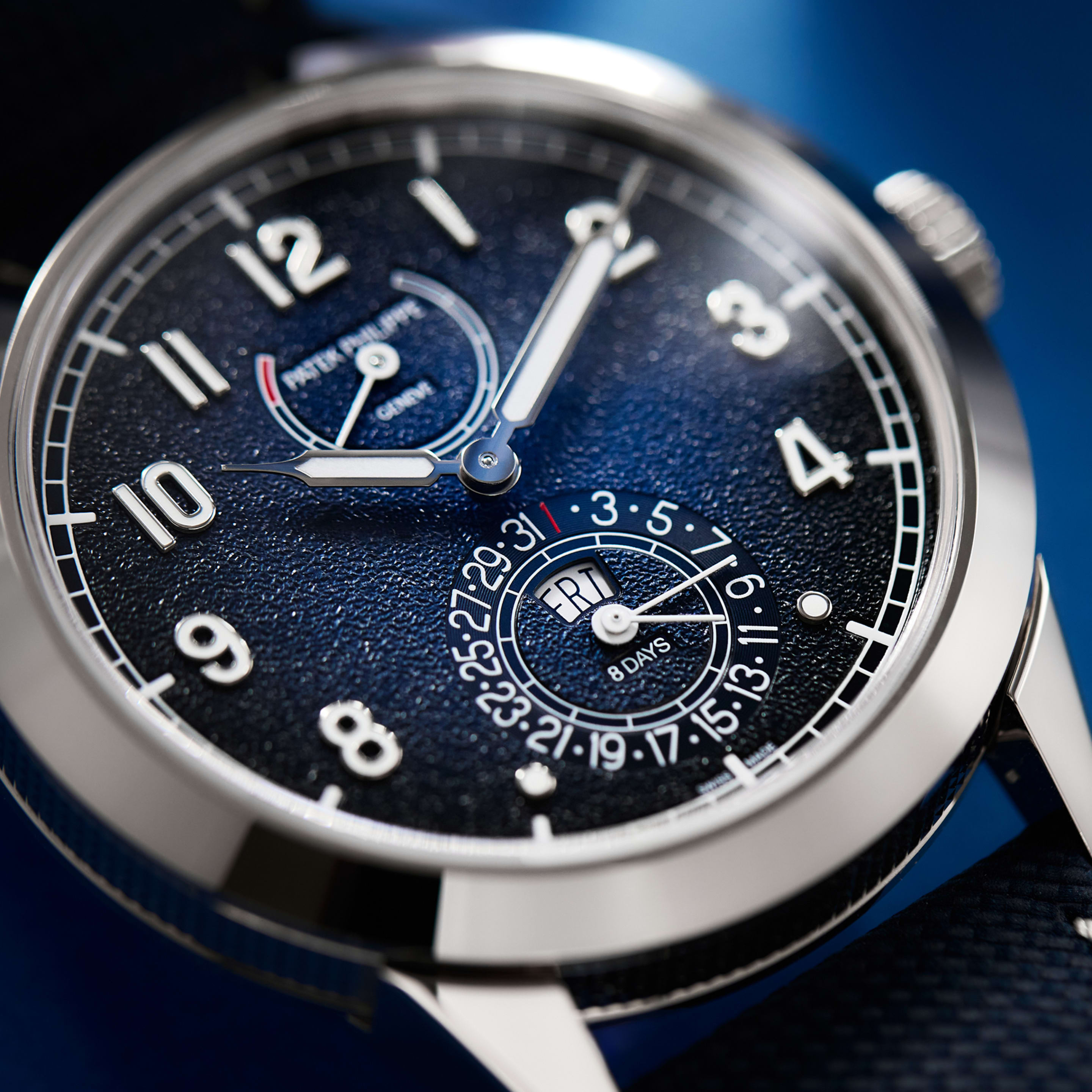 Calatrava 8-Day White Gold Blue Dial 41mm Product Image