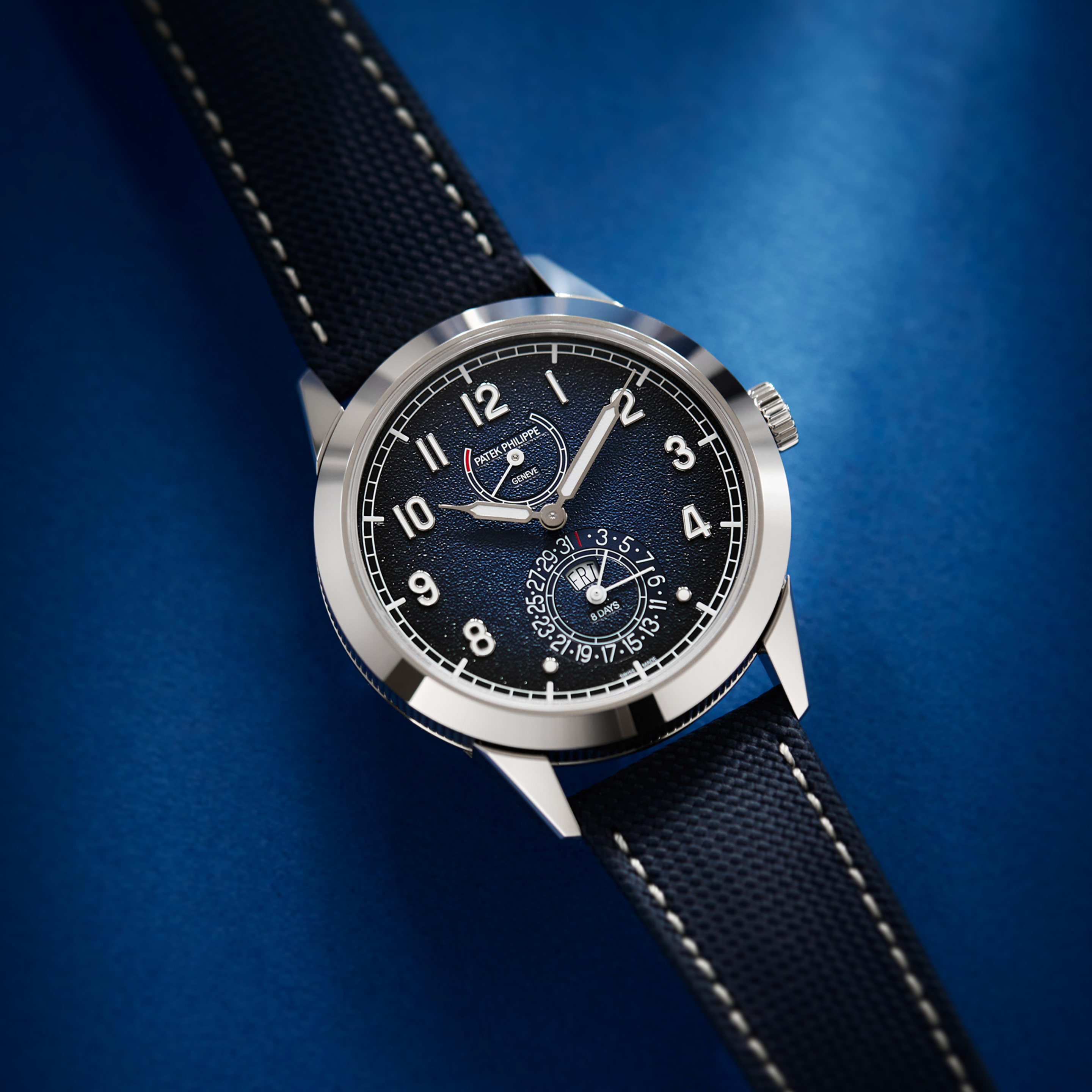 Calatrava 8-Day White Gold Blue Dial 41mm Product Image