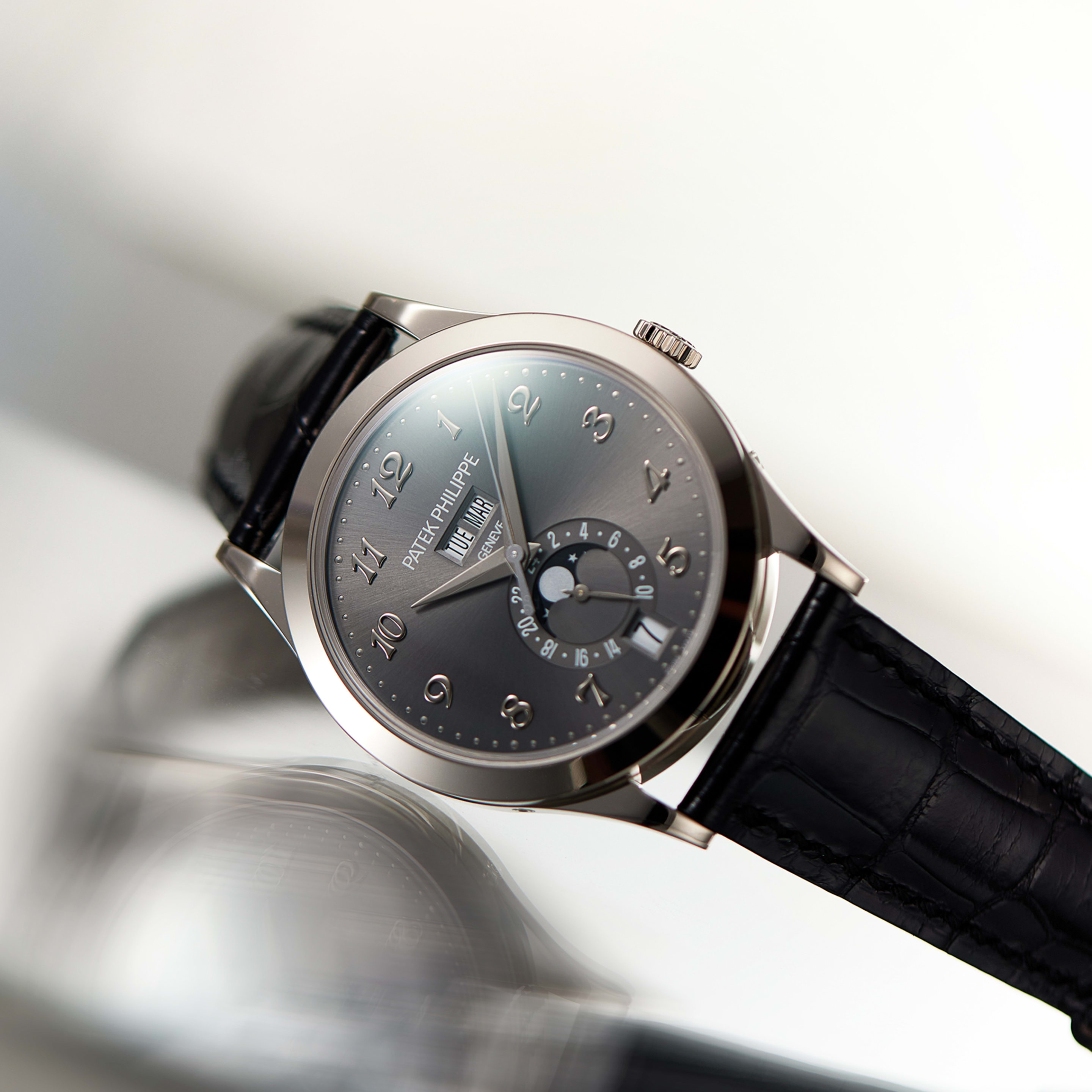 Annual Calendar White Gold Grey Dial 39mm Product Image
