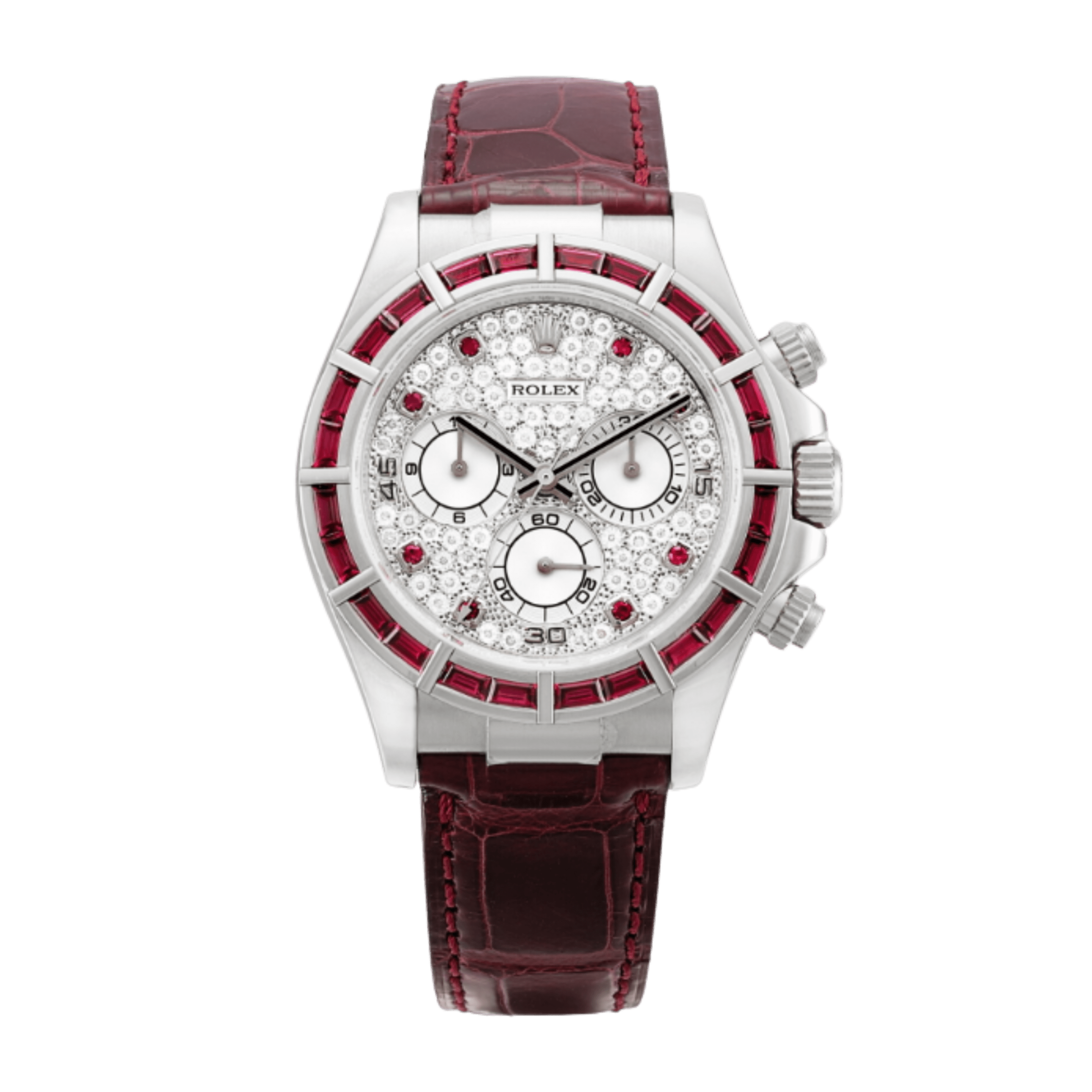 Daytona White Gold Ruby Pave Dial 40mm Product Image