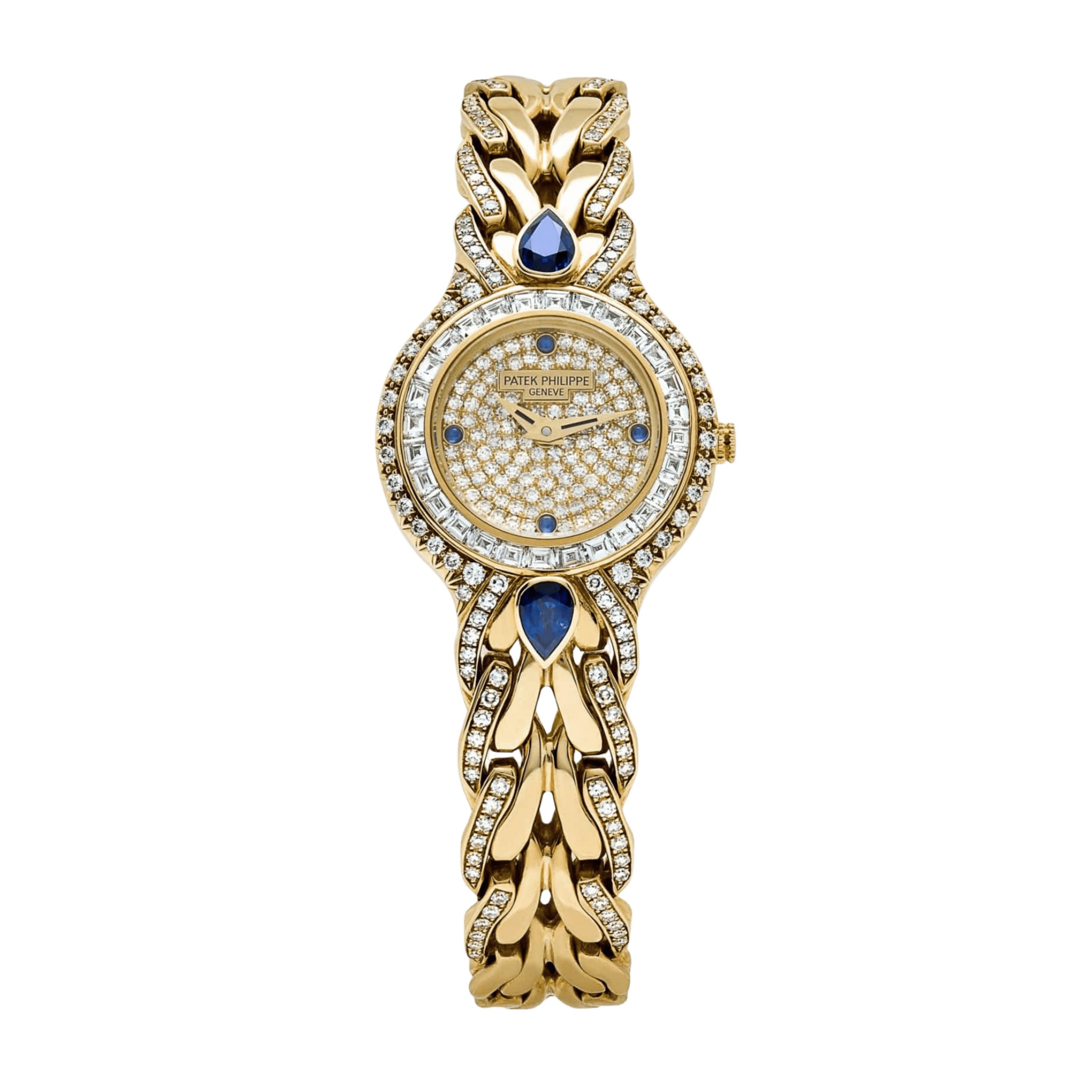 La Flamme Yellow Gold Diamond Pave Dial 23mm Product Image