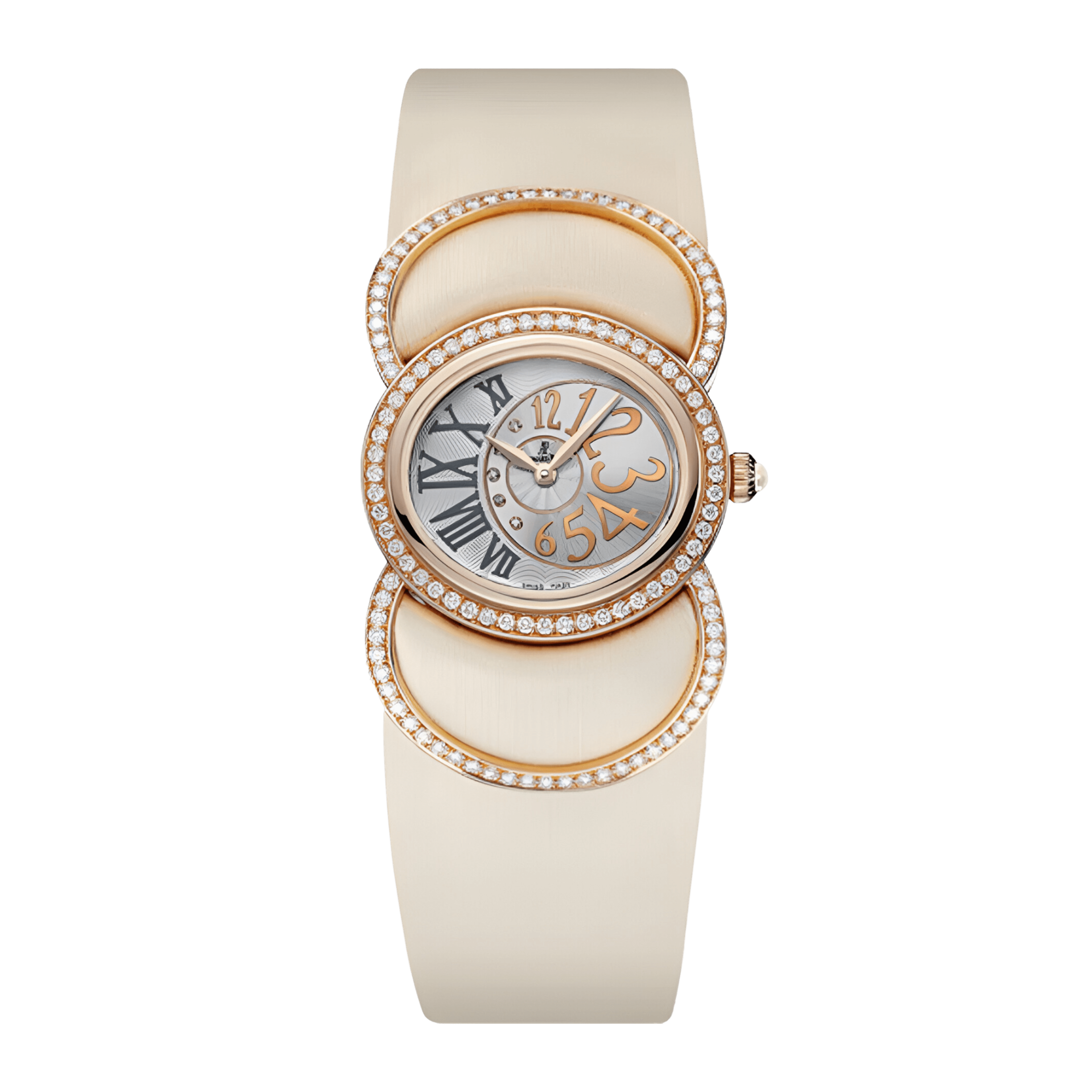 Audemars Piguet Millenary Précieuse Rose Gold Diamond Silver Dial