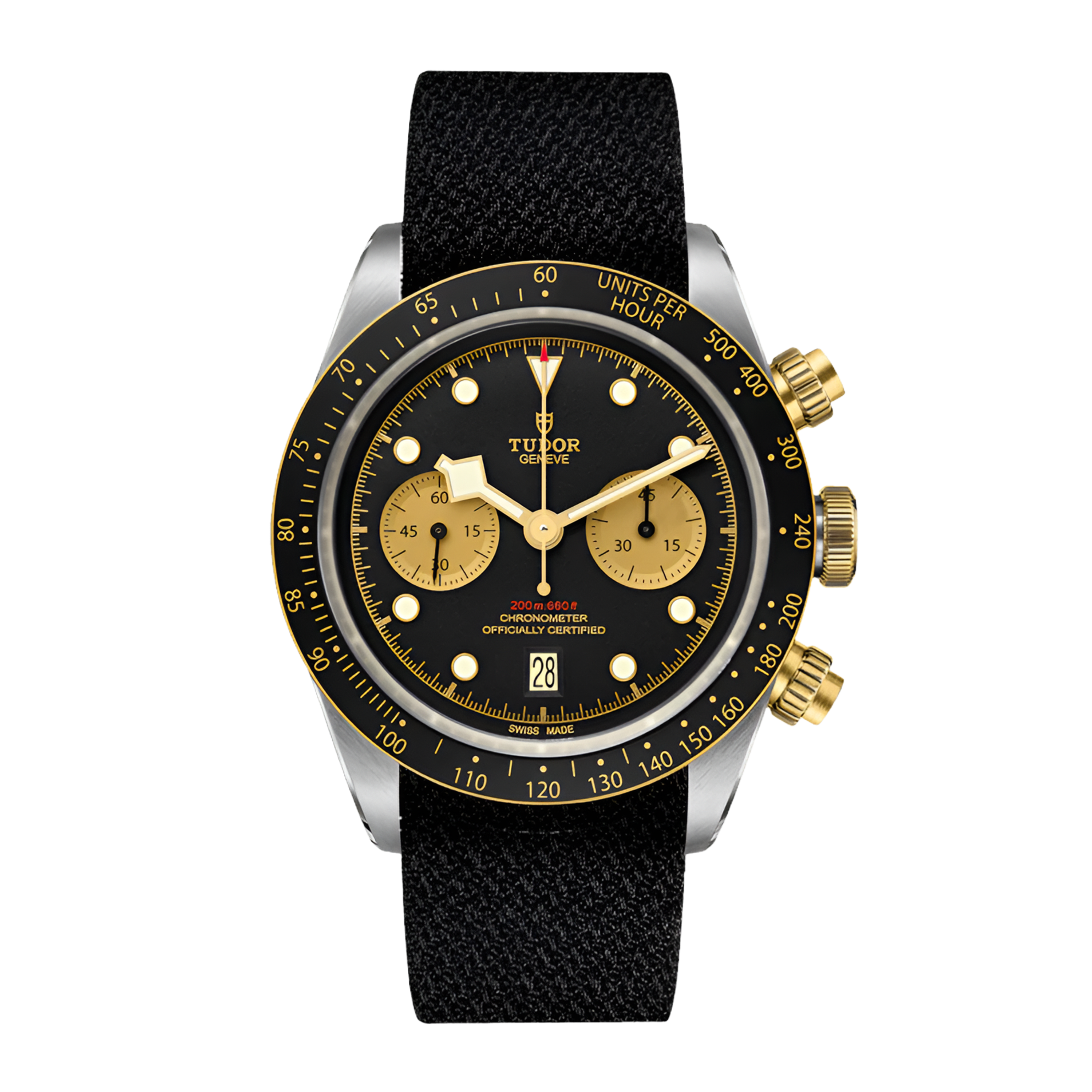 Tudor Black Bay Chronograph Yellow Gold & Steel Black Dial 41mm