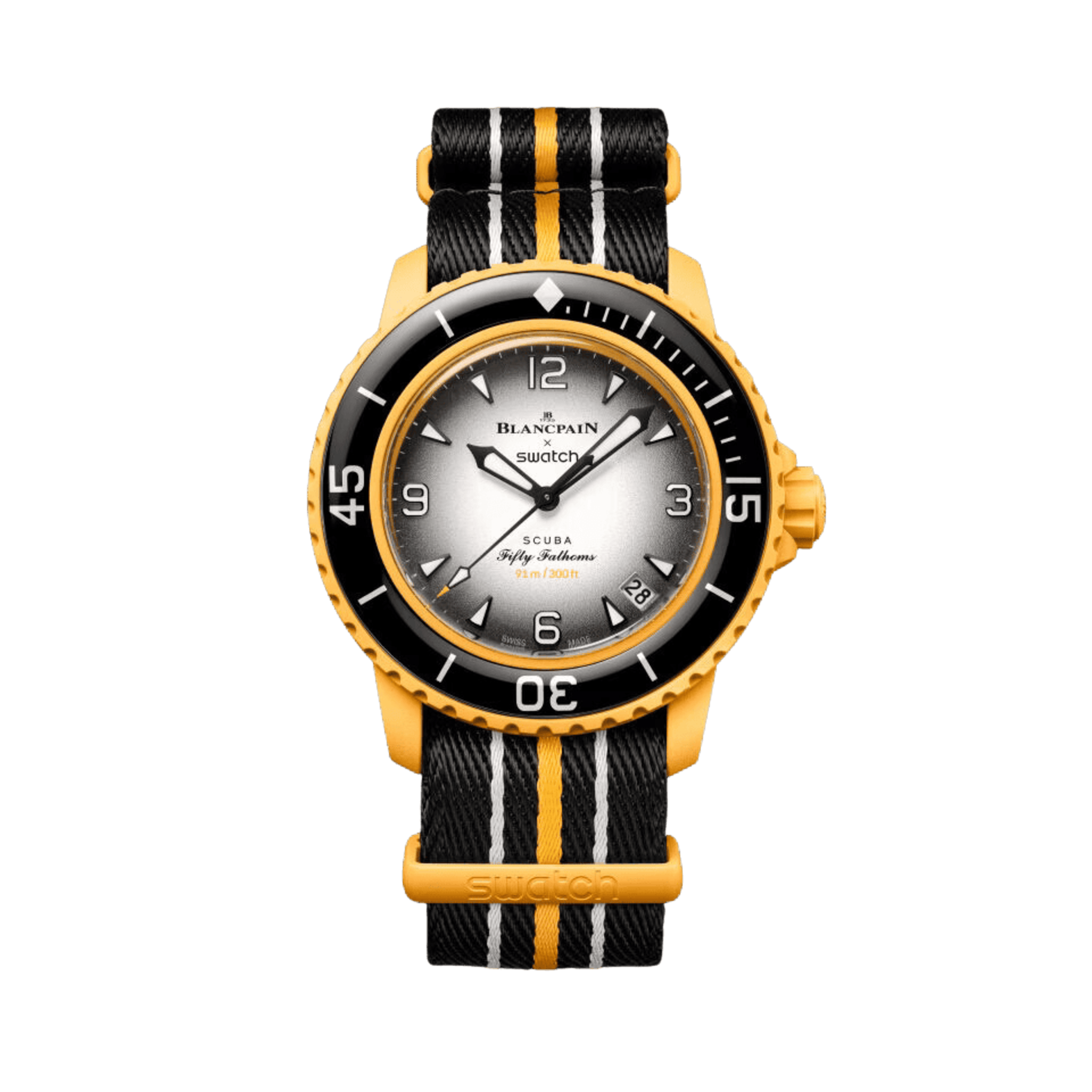 超人気新品 X Blancpain Fathoms Fifty Swatch Swatch 42mm Ocean Pacific Clock