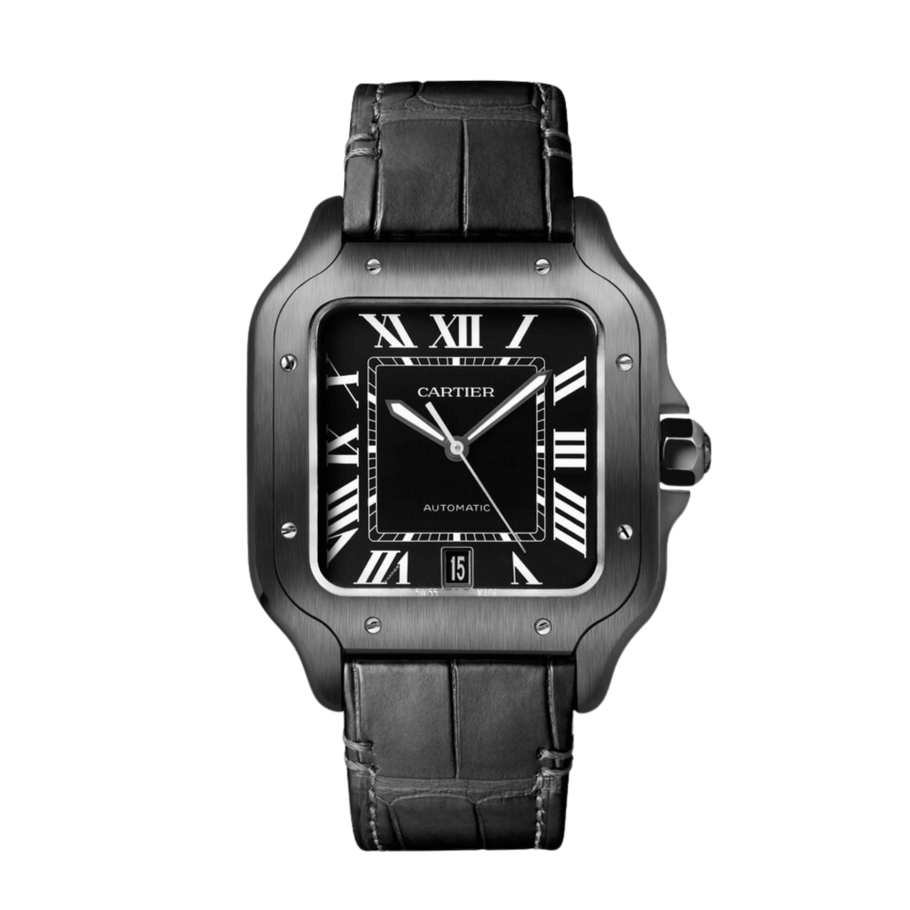 Cartier Santos de Cartier Steel Black Dial 39mm WSSA0039 - Make an