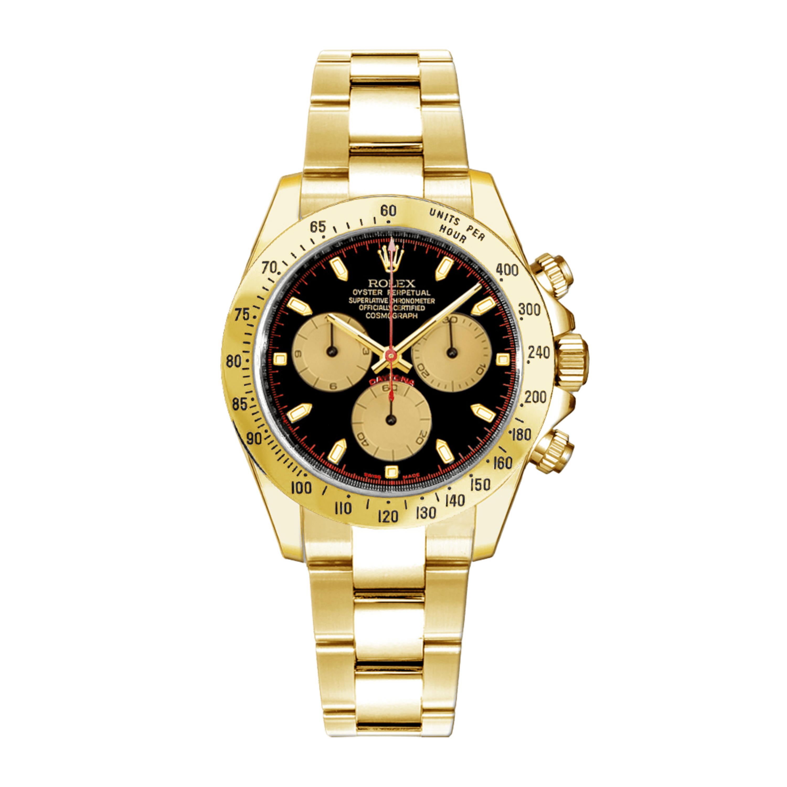 Rolex Daytona Yellow Gold Black Dial 40mm 116528-0036 - Make an