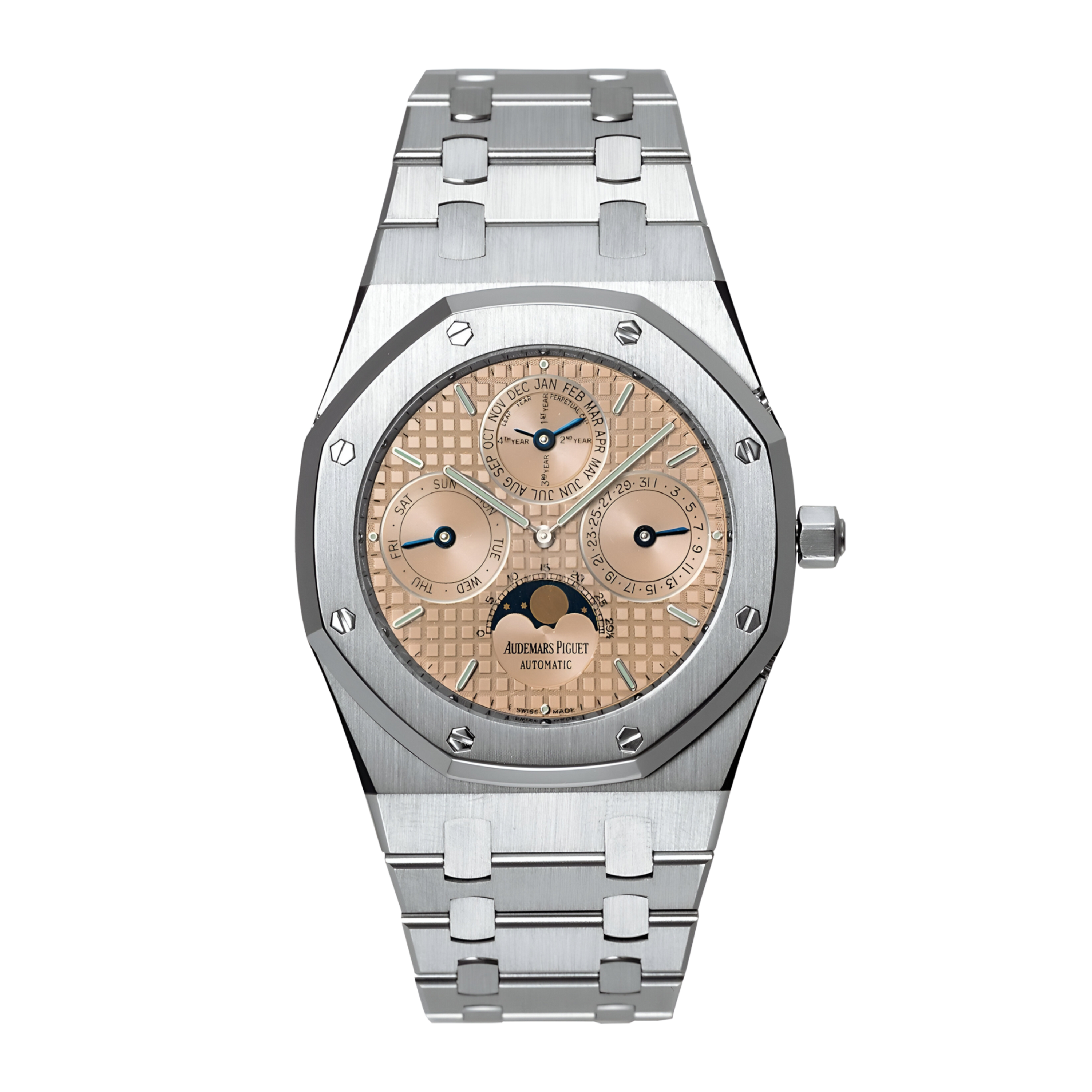 Audemars Piguet Royal Oak Perpetual Calendar Platinum Salmon Dial