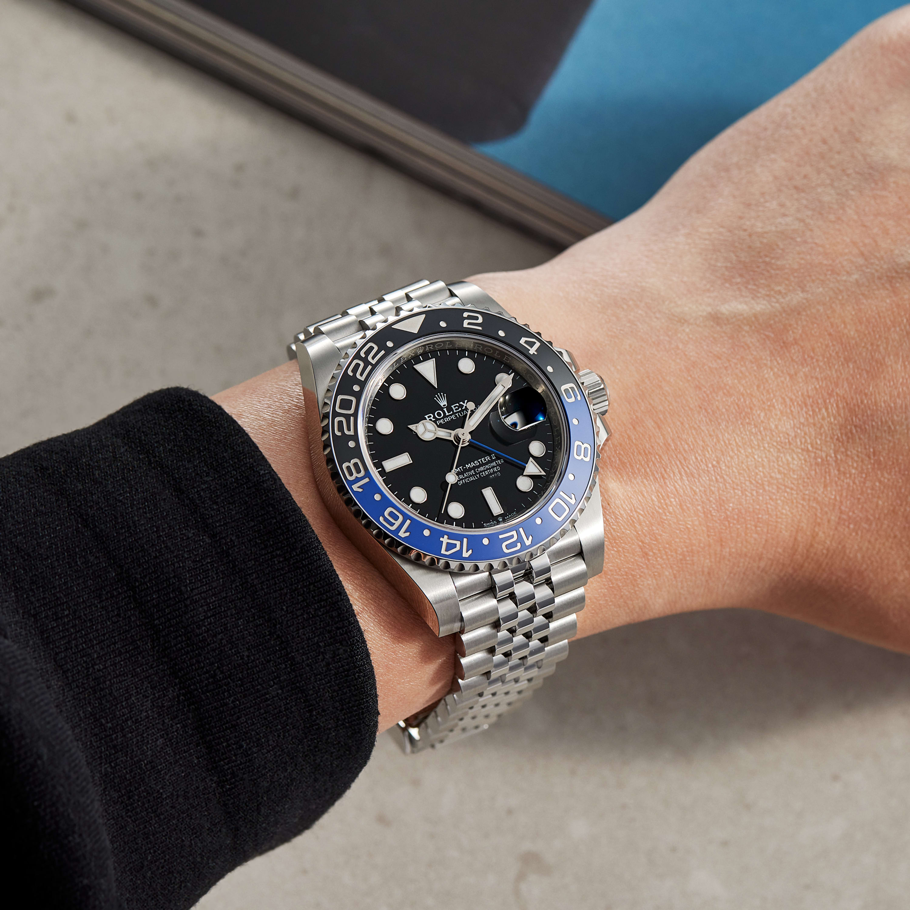 Rolex Gmt Master Ii Black On Wrist Black Dial Rolex Gmt Master Ii