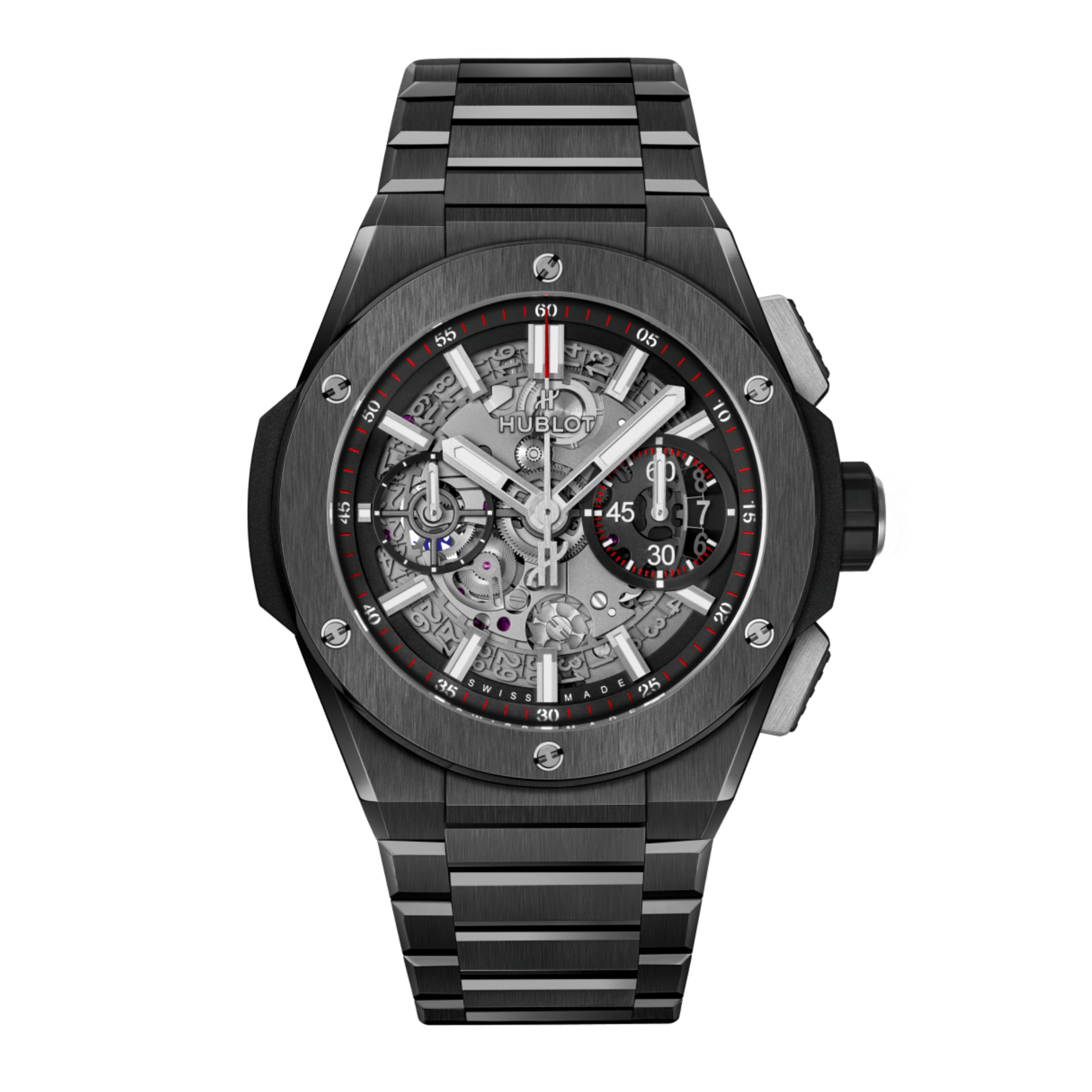 Hublot Big Bang Integrated Black Magic Ceramic Skeleton Dial 42mm