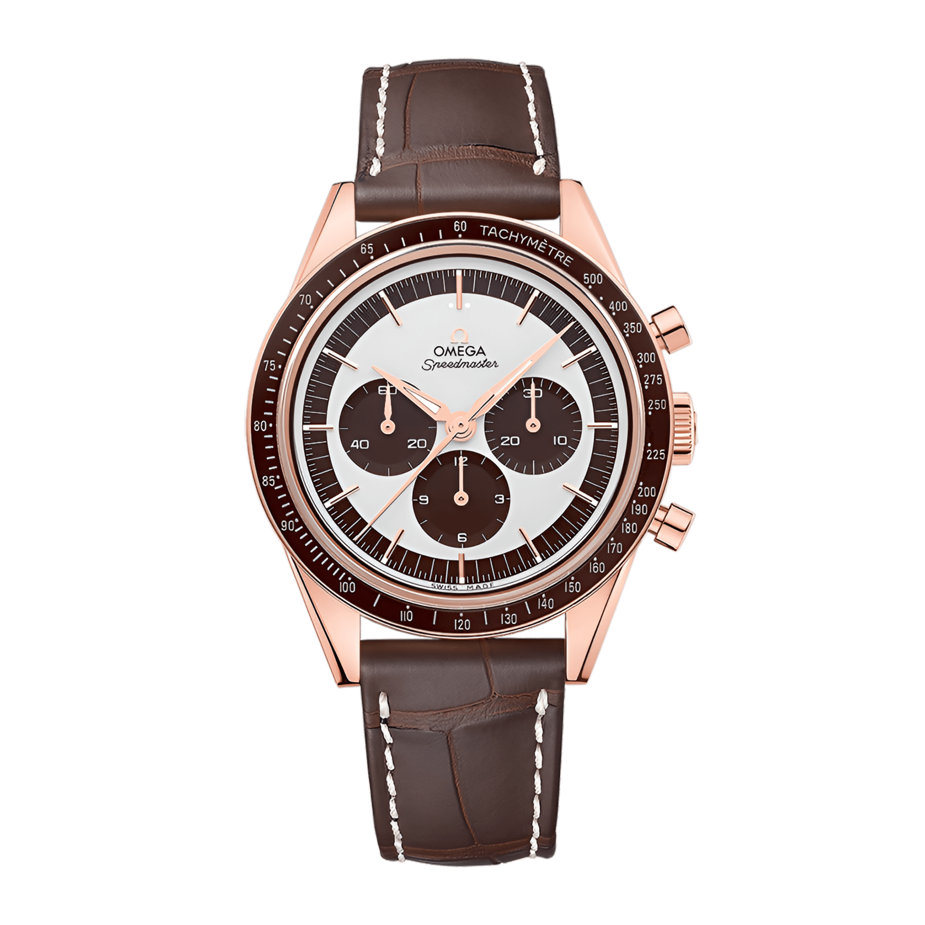 Omega Speedmaster First Omega in Space Rose Gold Silver Dial 39mm