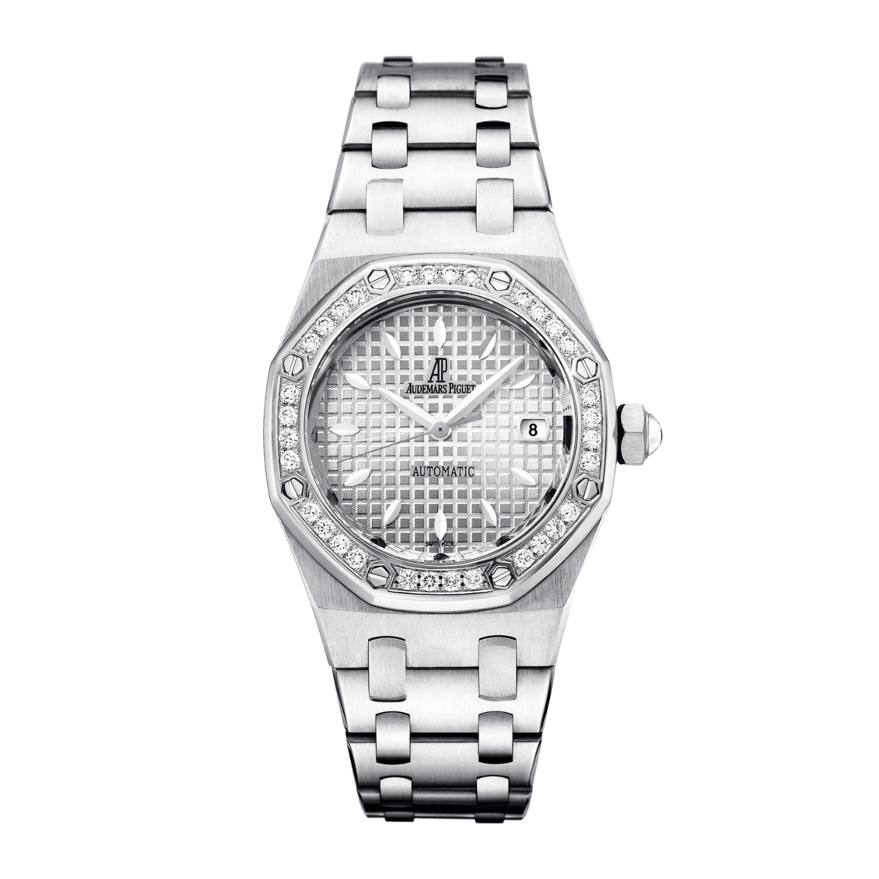 Audemars Piguet Royal Oak Steel Diamond Silver Dial 33mm 77321ST
