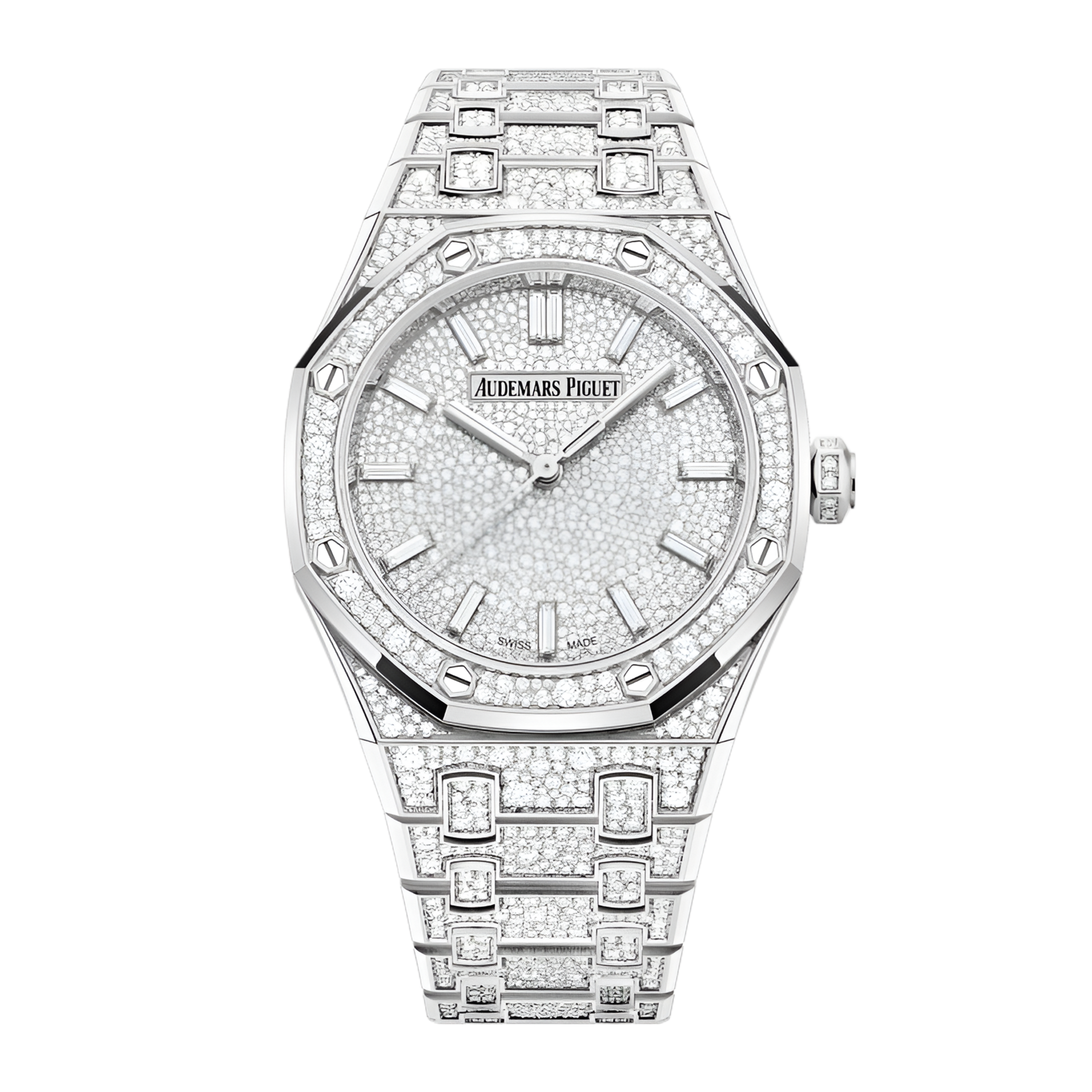 Audemars Piguet Royal Oak White Gold Diamond Pave Dial 34mm