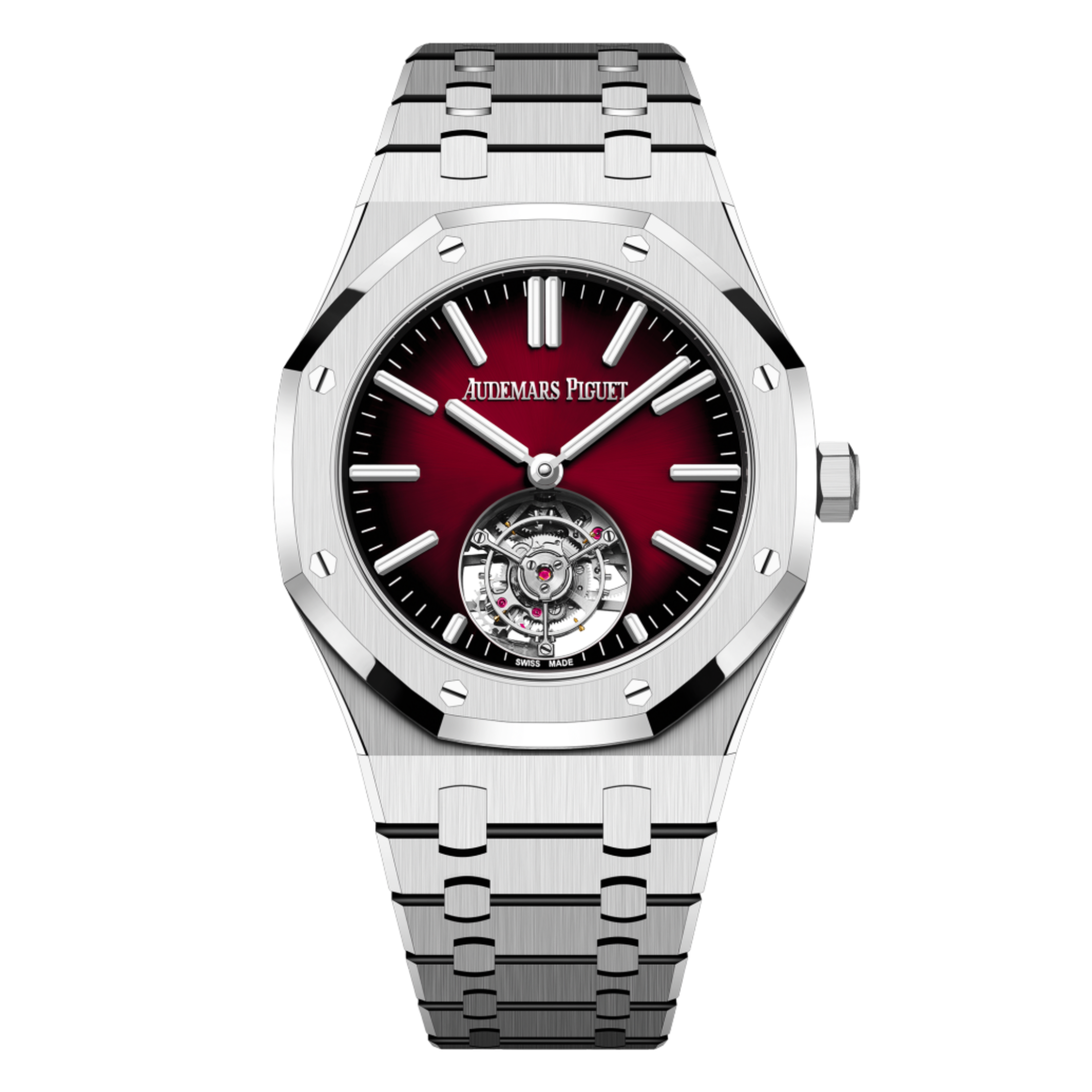 Audemars Piguet Royal Oak Flying Tourbillon Steel Red Dial 41mm