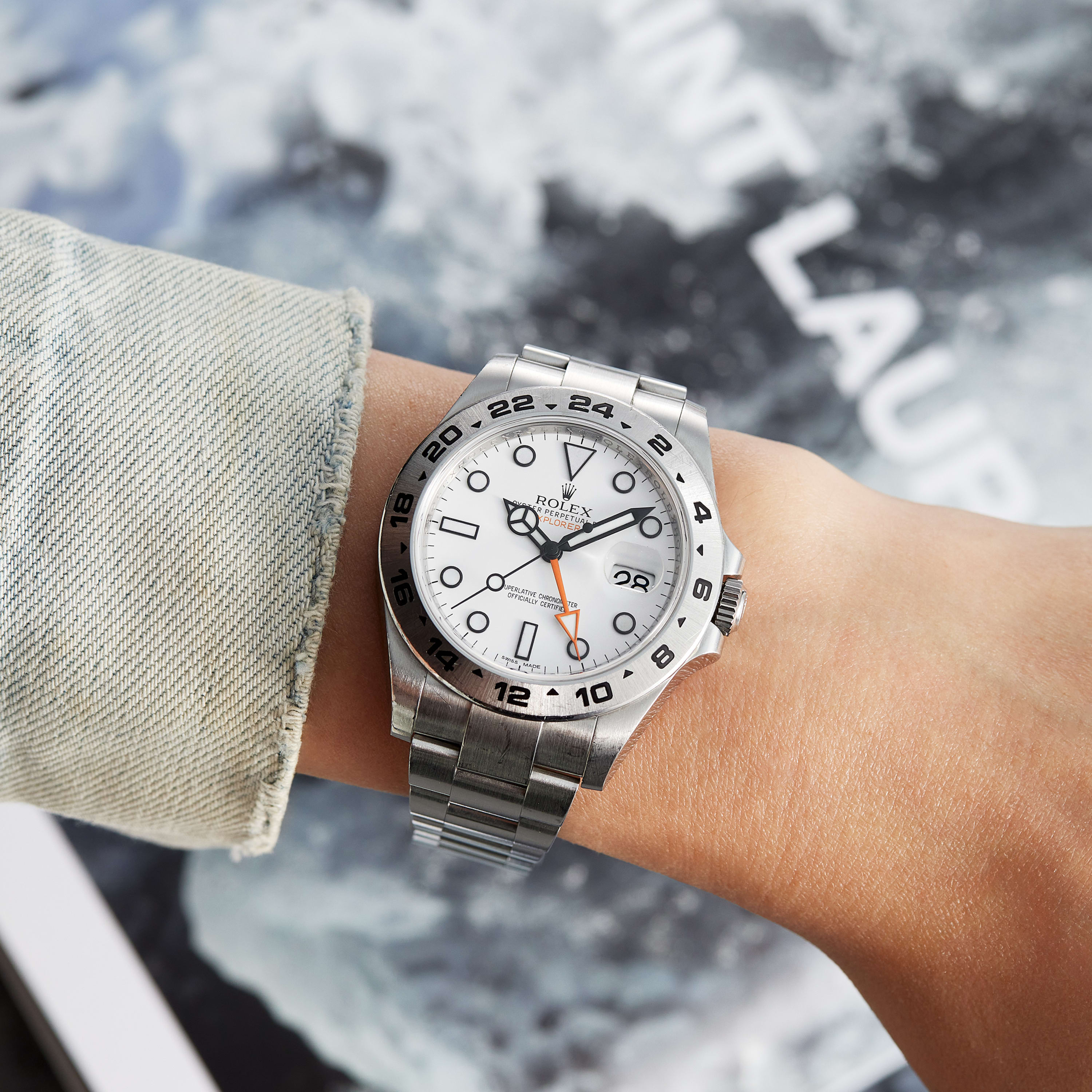 Rolex Explorer II Steel White Dial 42mm 216570-0001 - Make an