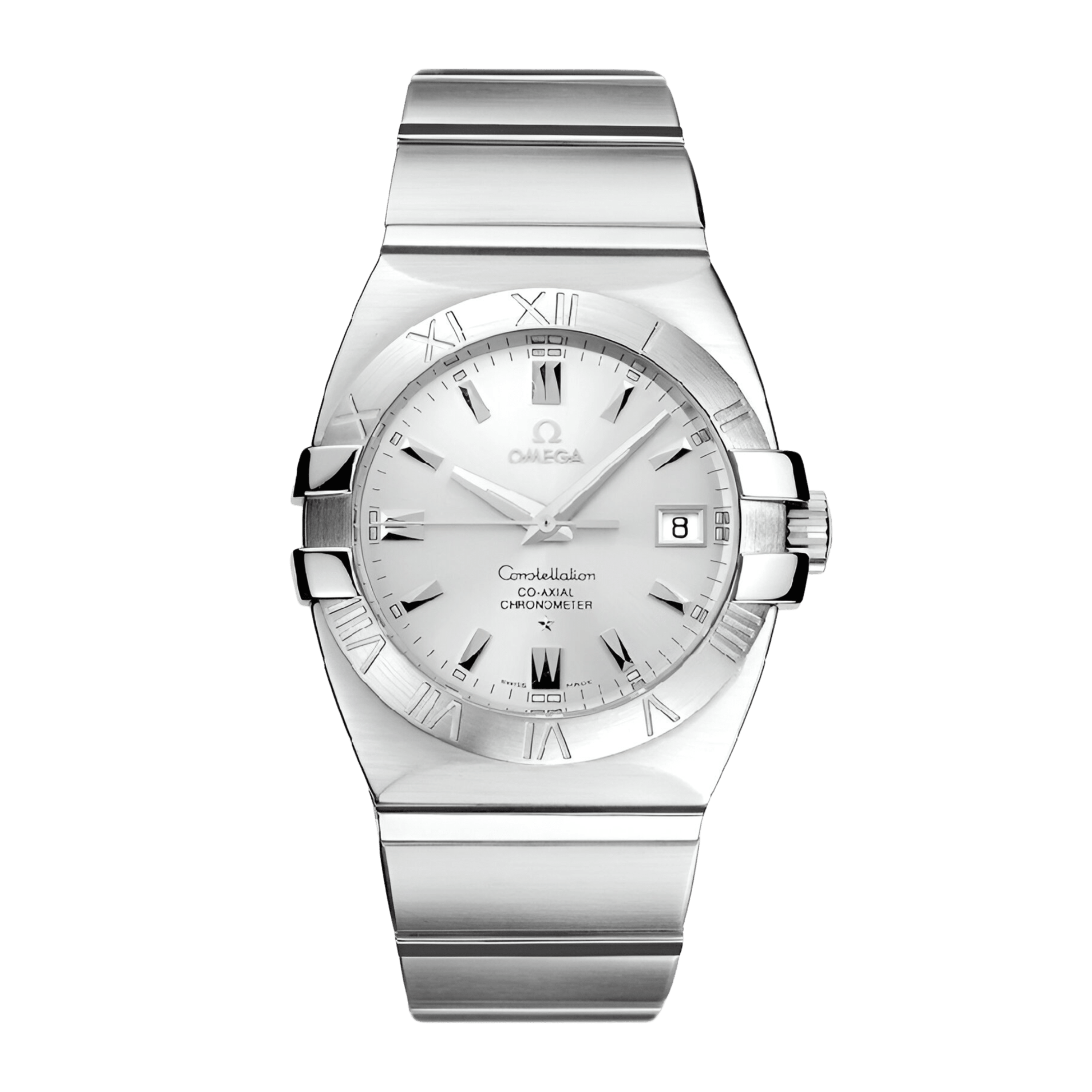 Omega Constellation Double Eagle Steel Silver Dial 35mm