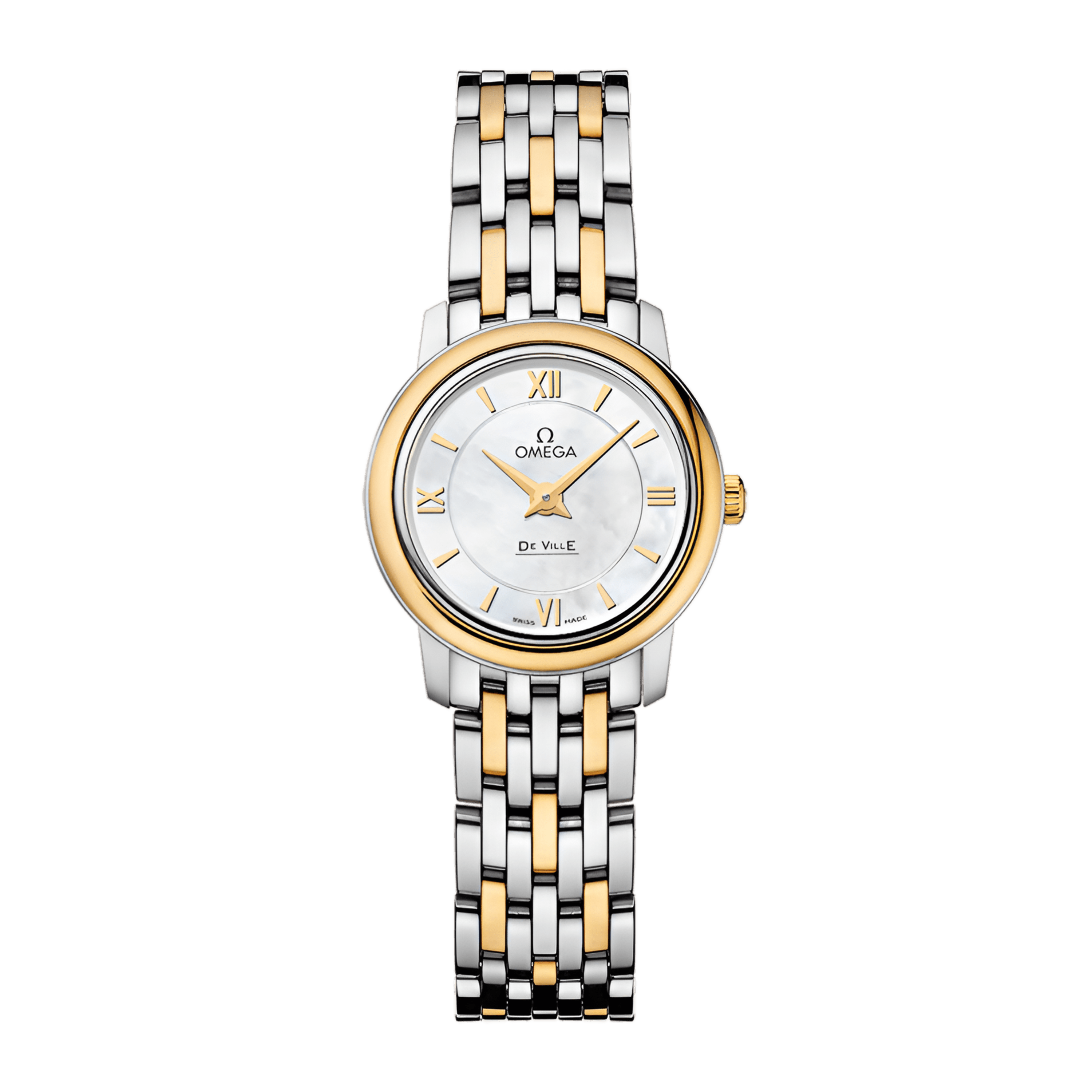 Omega De Ville Yellow Gold & Steel White Dial 24mm 424.20.24.60