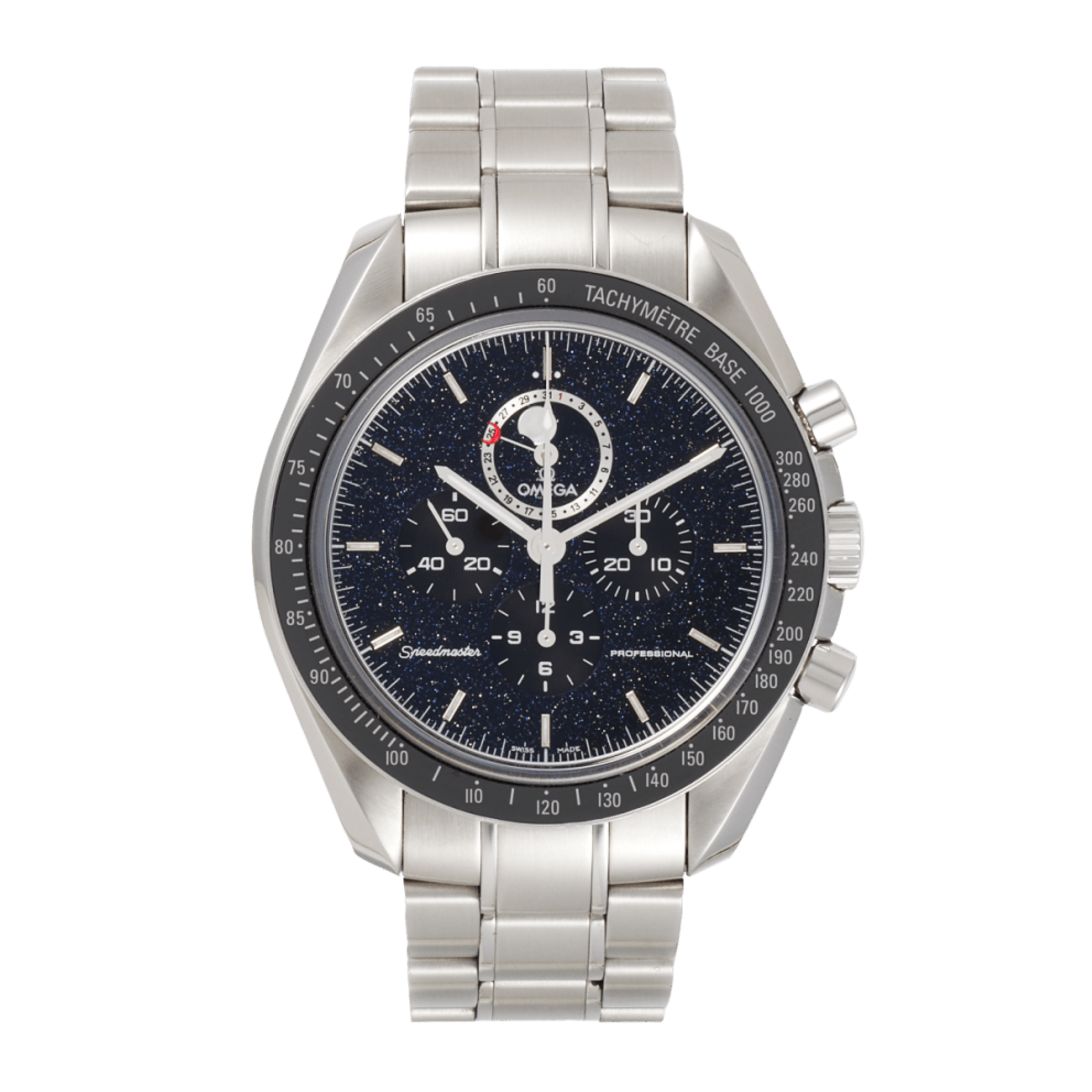 Omega Speedmaster Professional Moonphase 42 Steel Black Aventurine
