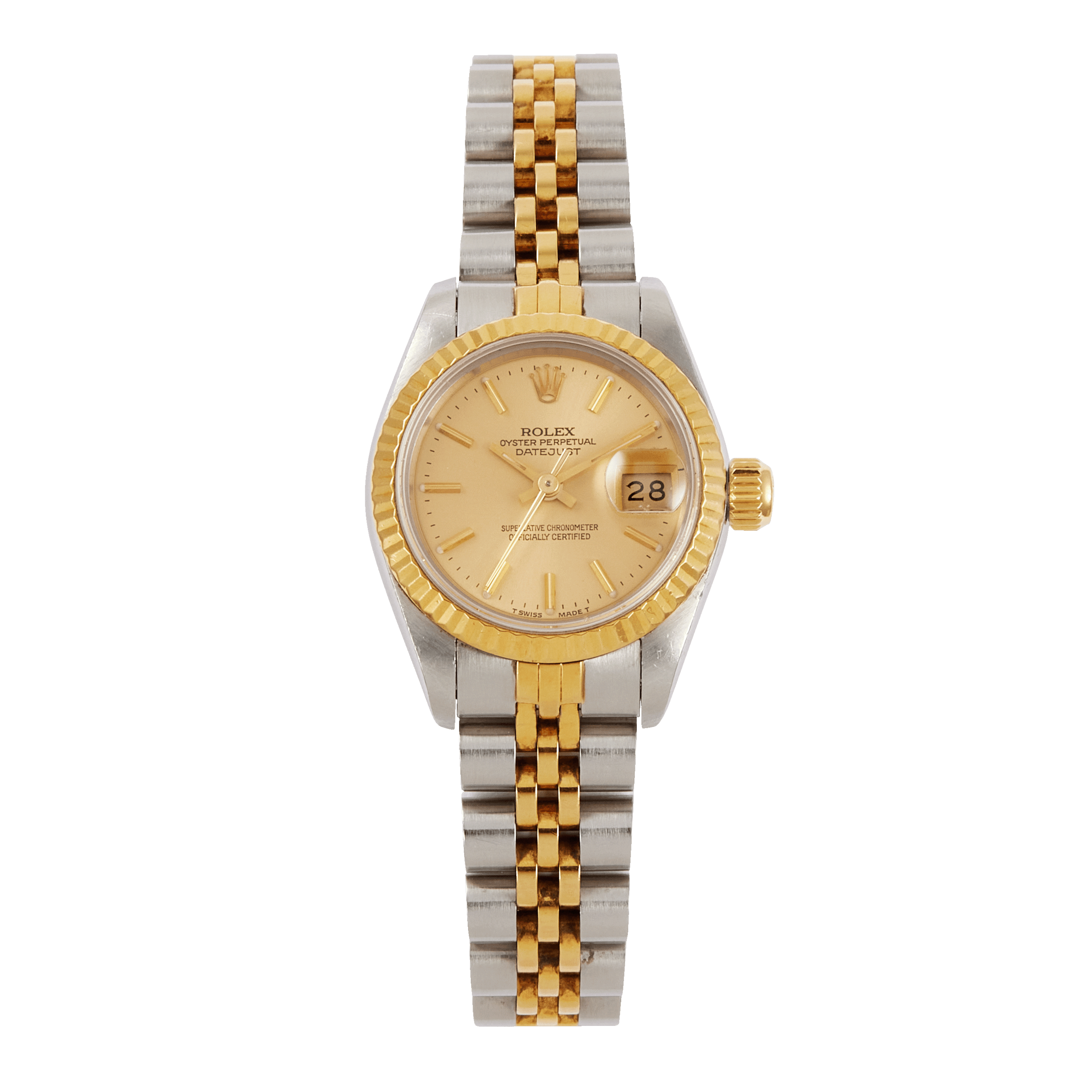 Rolex Vintage Lady-Datejust Yellow Gold & Steel Jubilee Champagne