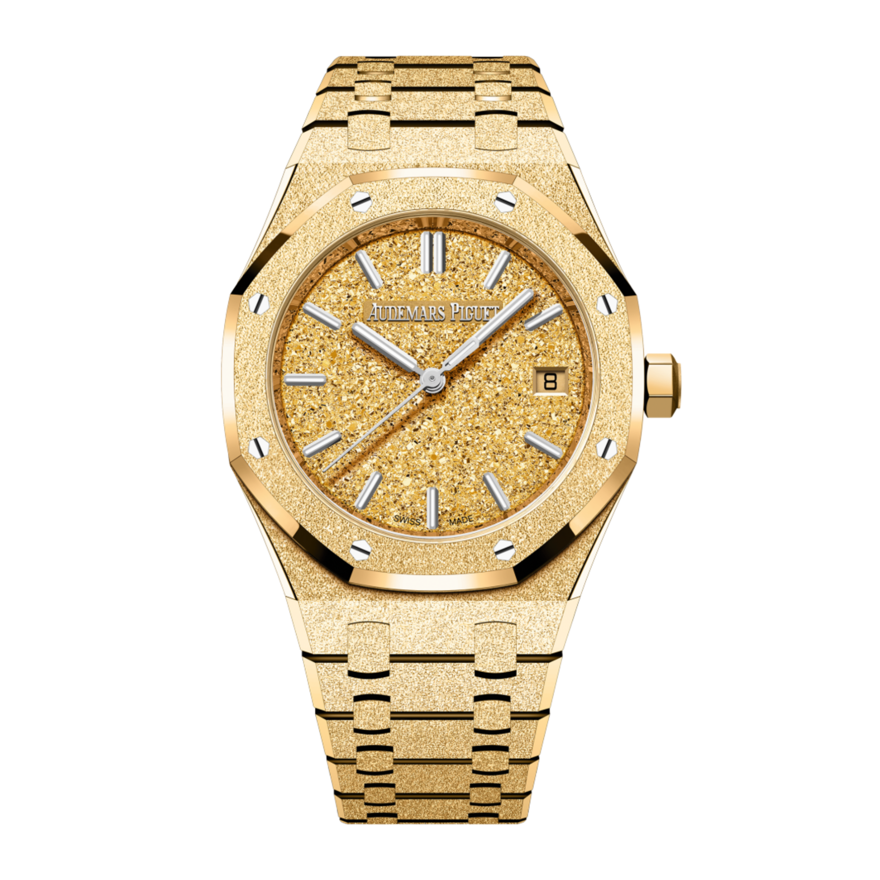 Audemars Piguet Royal Oak Frosted Yellow Gold Crystal Sand Dial