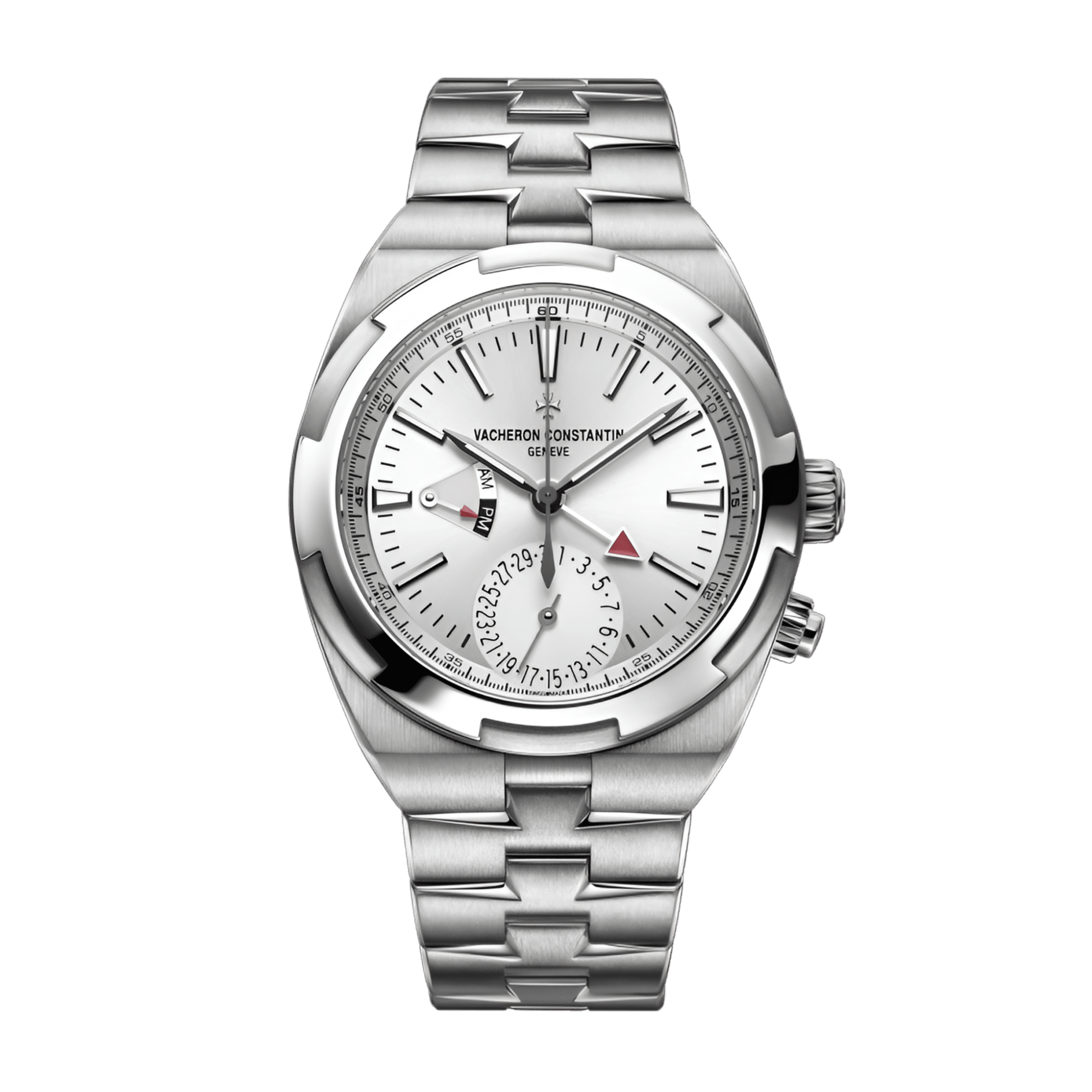 Vacheron Constantin Overseas Dual Time Steel Silver Dial 41mm