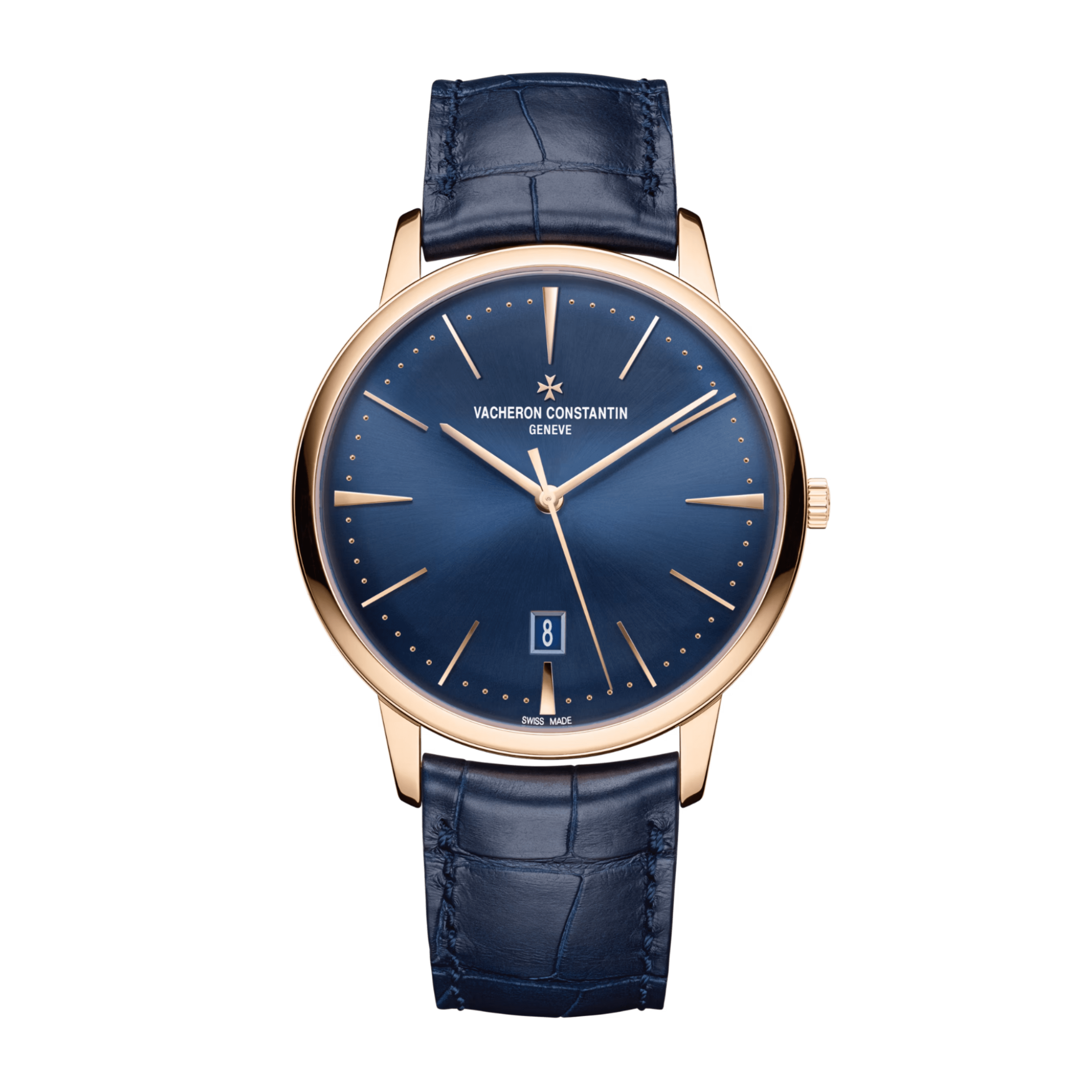 Vacheron Constantin Patrimony Contemporaine Rose Gold Blue Dial