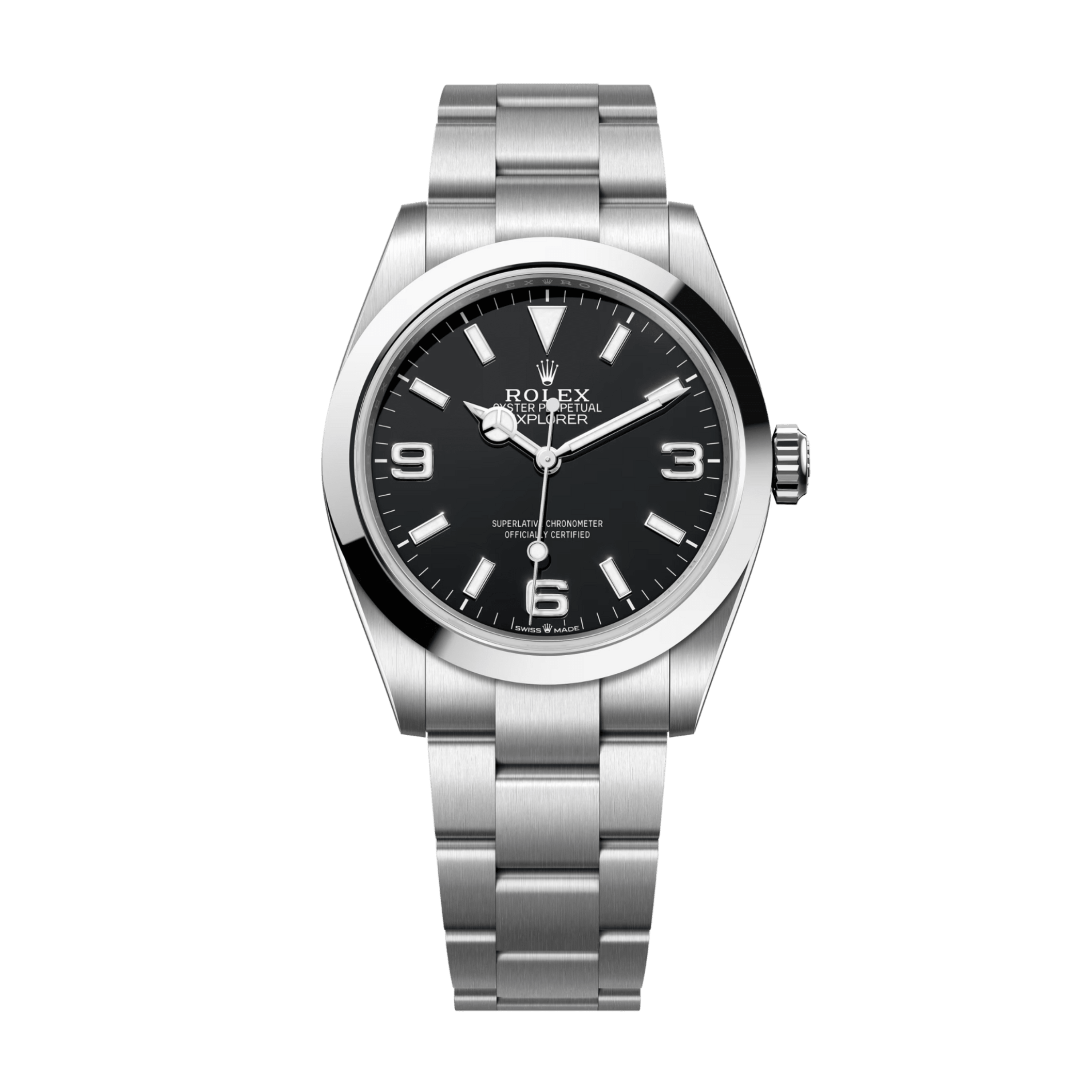 期間限定価格商品 Dial Black Steel Explorer Rolex 40mm an Make - 224270-0001 時計