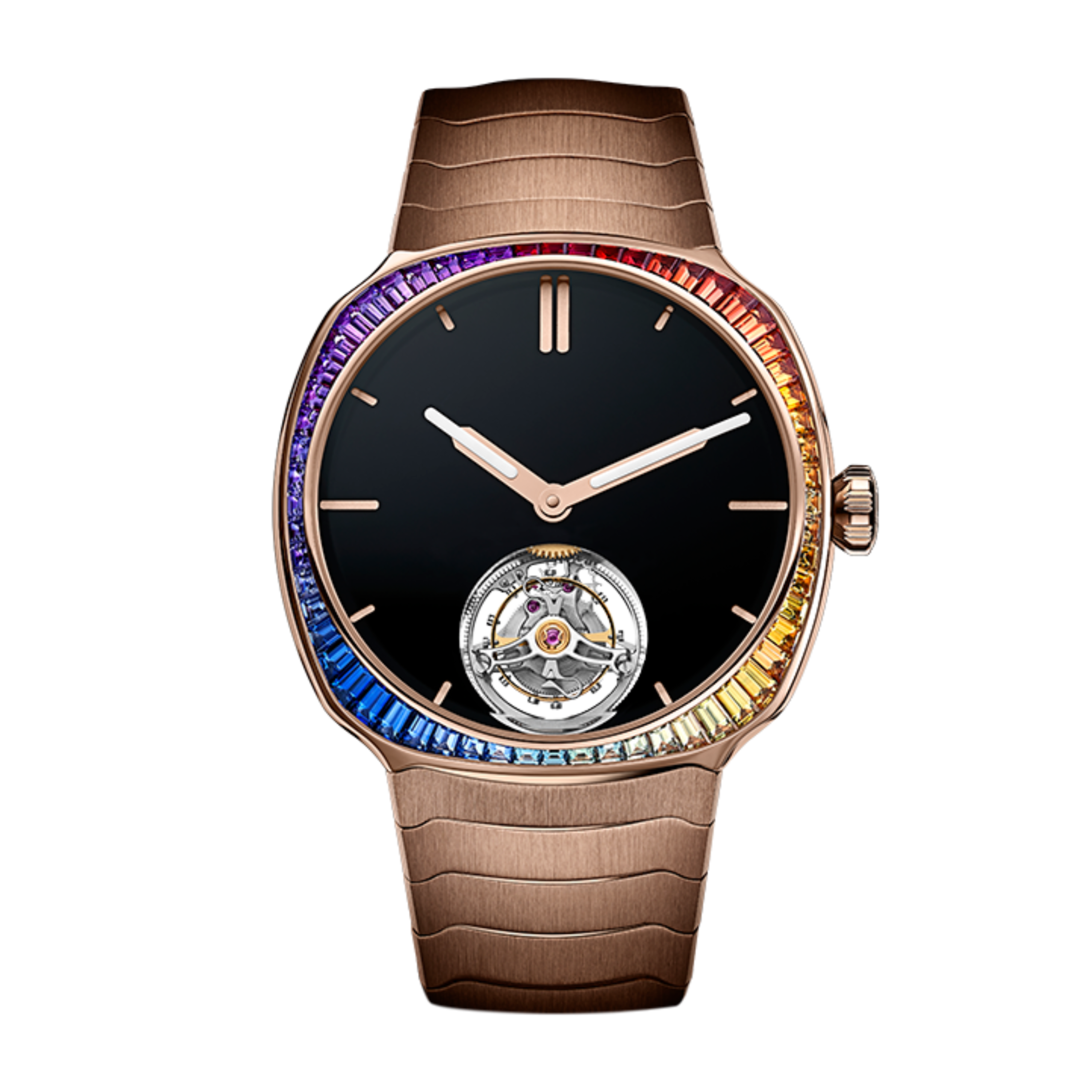 H. Moser & Cie. Streamliner Tourbillon Rose Gold Gem Set