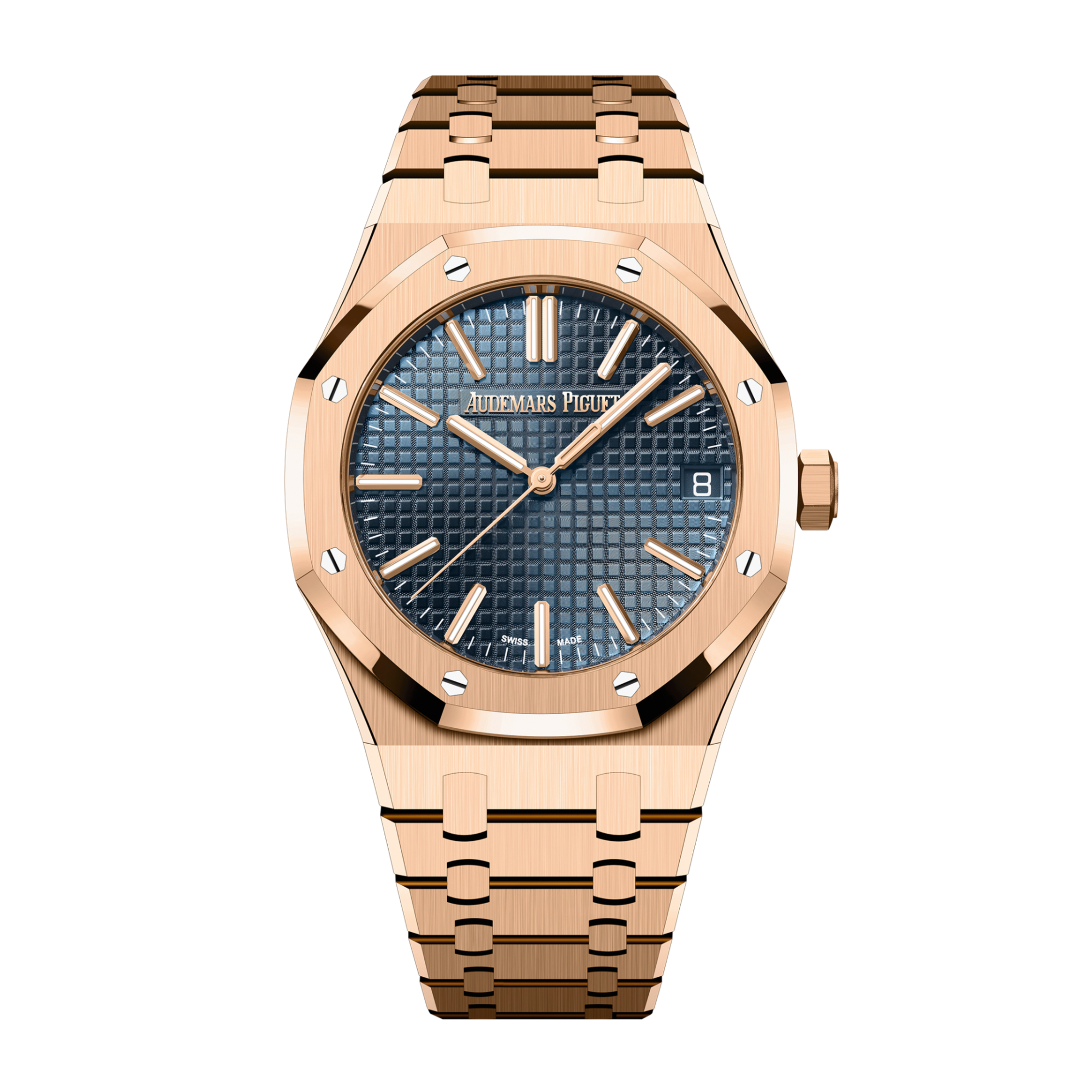 Audemars Piguet  Oak ロイヤルオーク Audemars Piguet Royal Oak Selfwinding Rose Gold Blue Dial 41mm