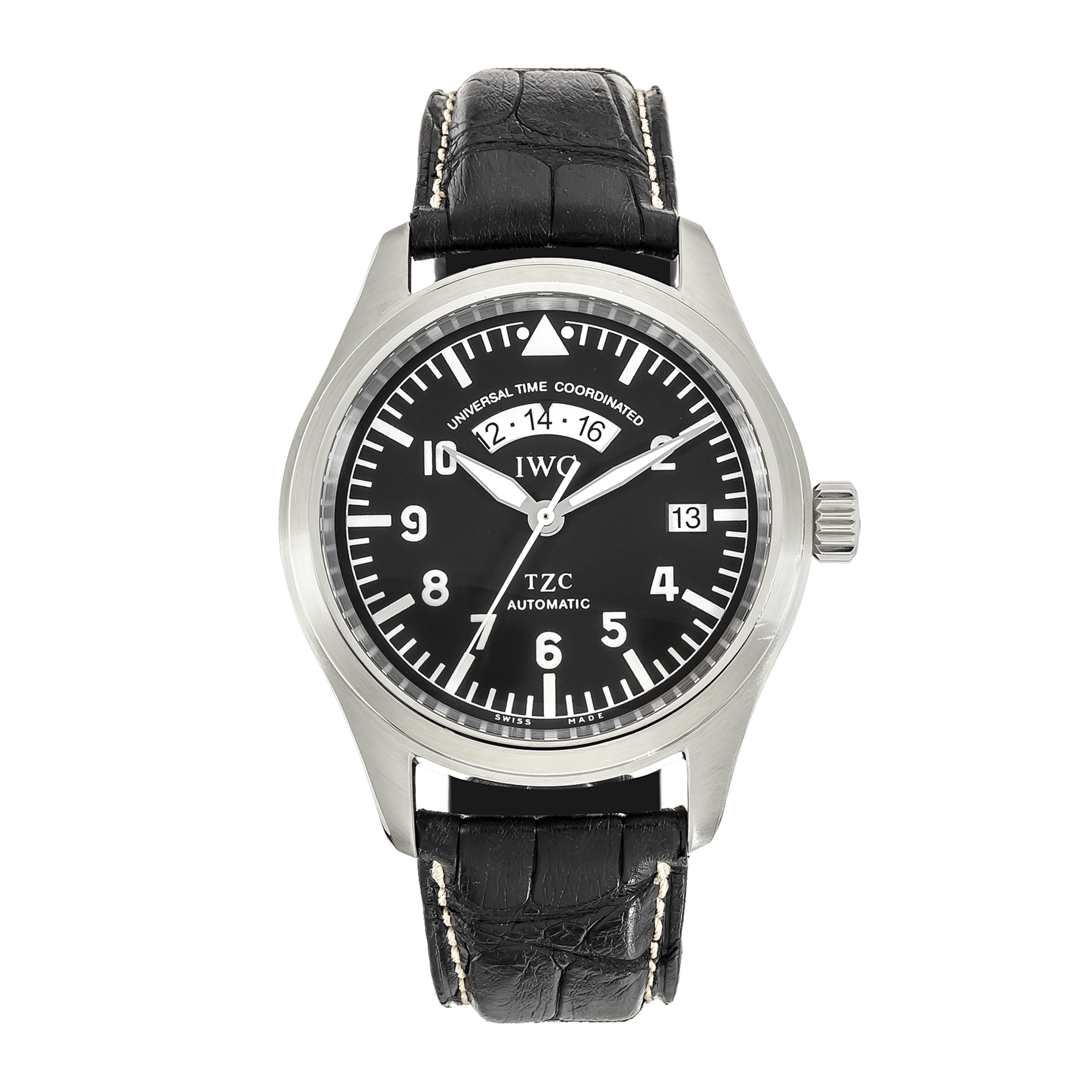IWC Pilot World Time GMT Steel Black Dial 39mm IW325101 - Make an