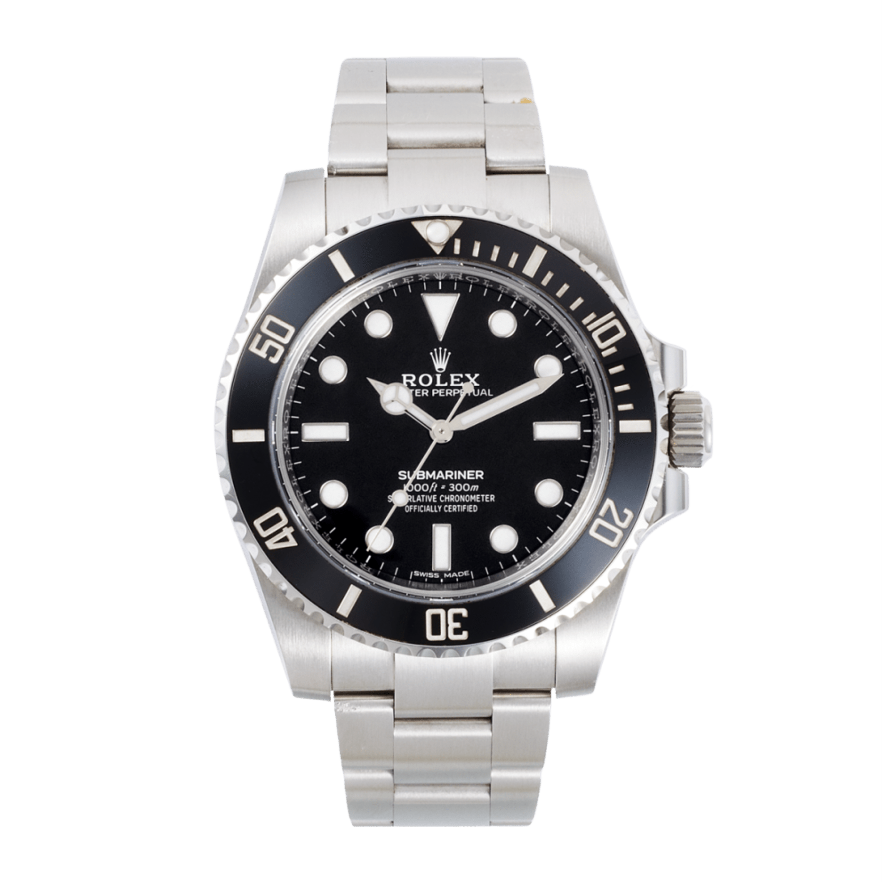 Rolex Submariner No-Date Steel Black Dial 41mm 114060-0002 Make