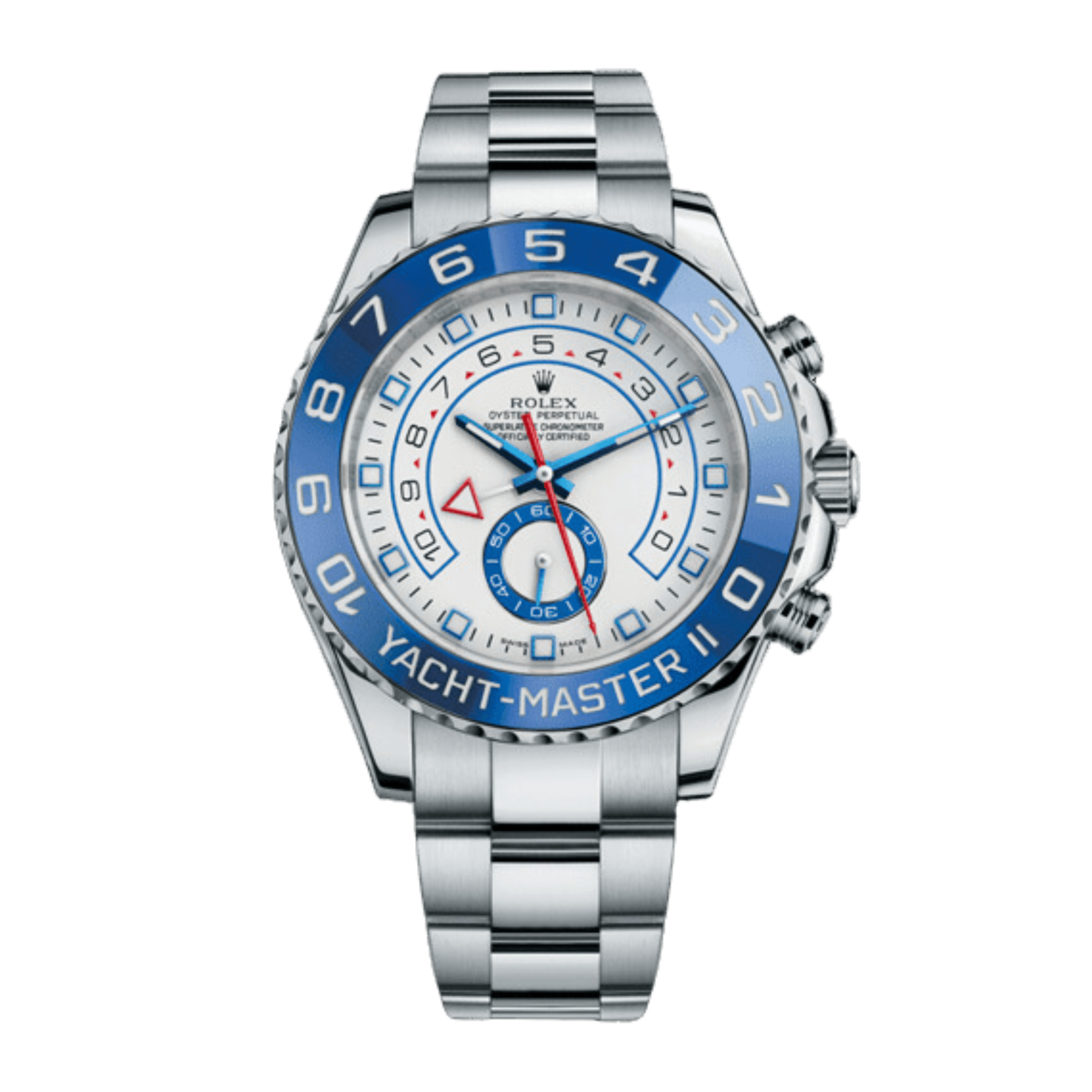 Rolex Yacht-Master II Steel White Dial 44mm 116680-0001 - Make an