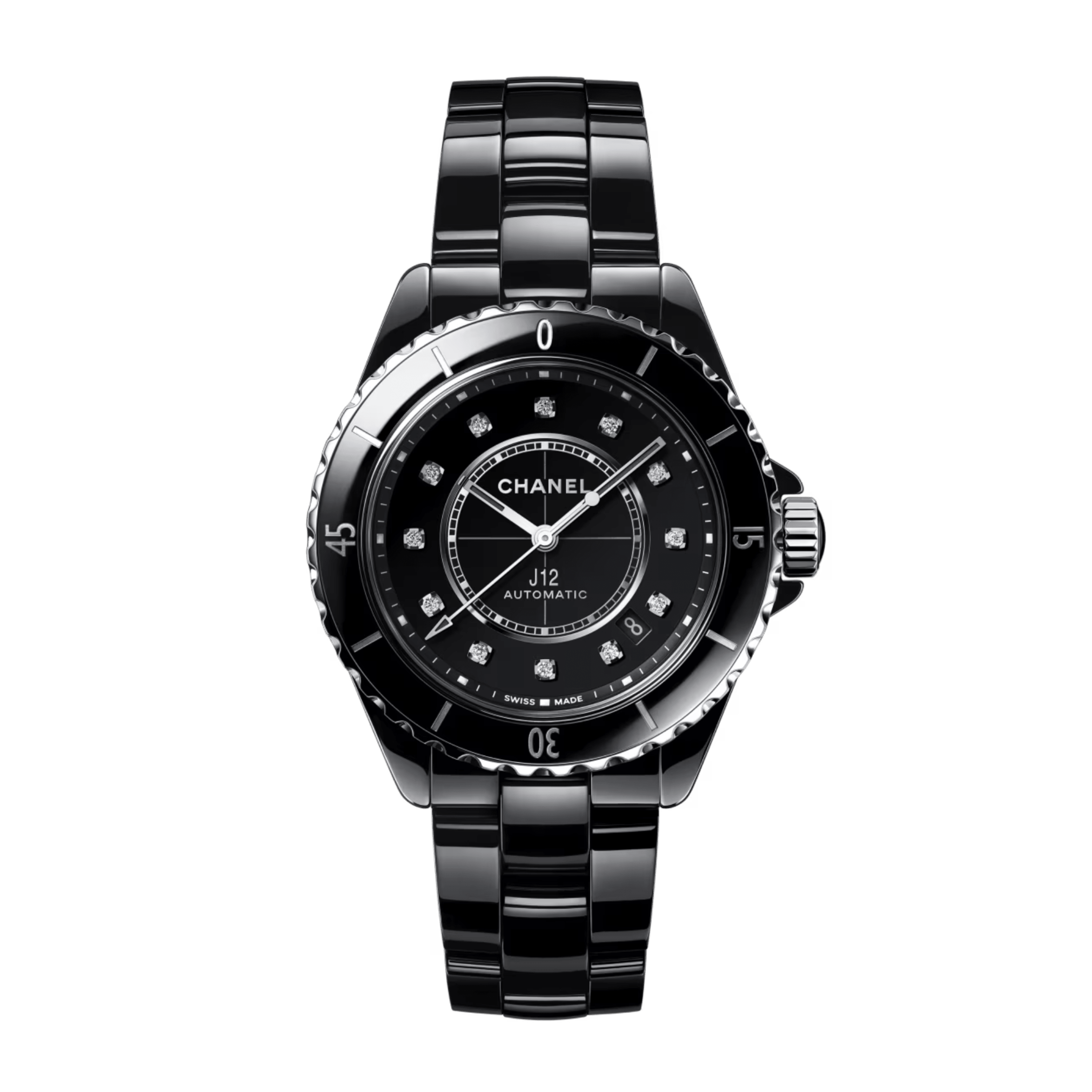 Chanel J12 Ceramic Black Dial 38mm H5702 - Make an offer | Wristcheck