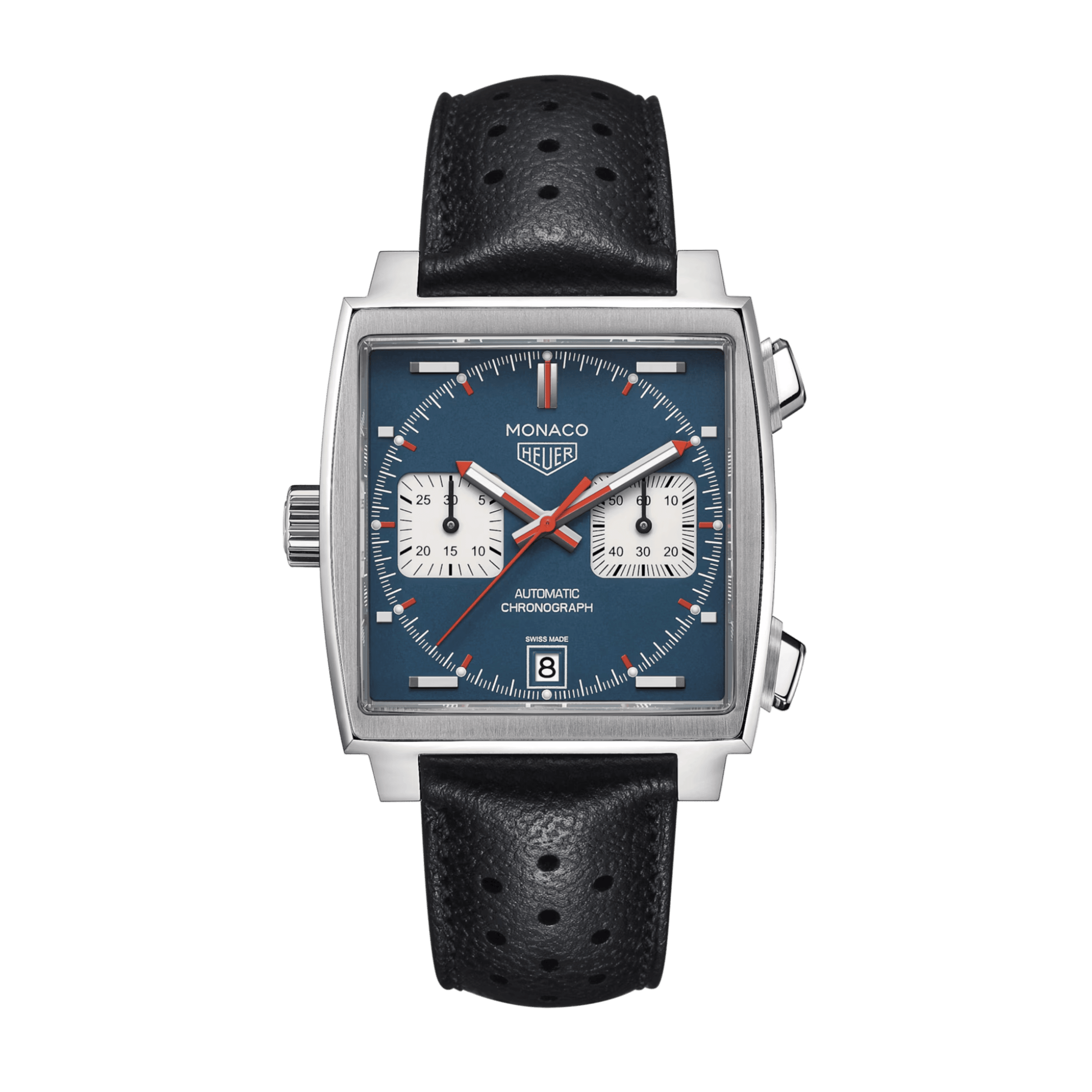 Tag Heuer Monaco Chronograph Steel Blue Dial 39mm CAW211P.FC6356