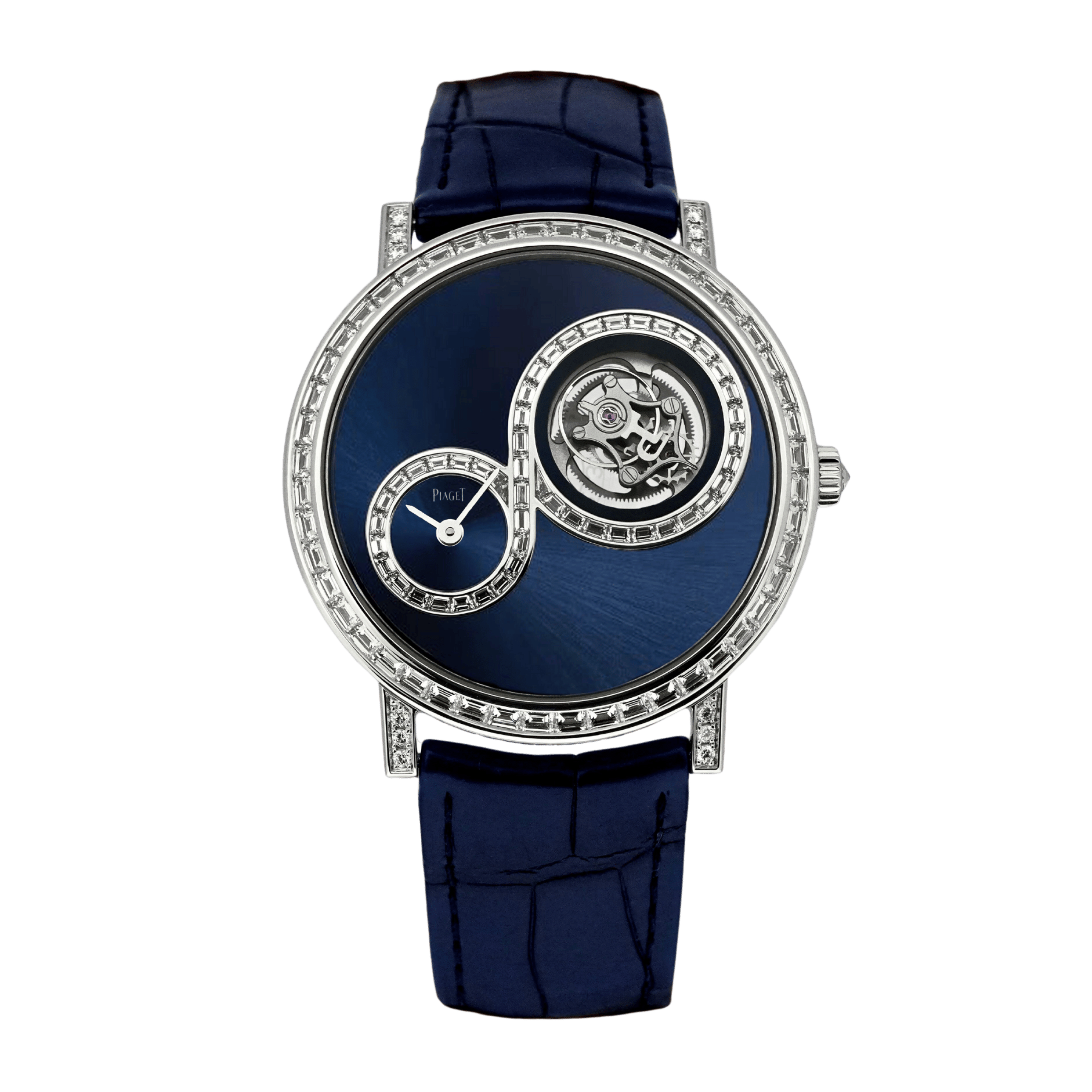 Piaget Altiplano Tourbillon White Gold Diamond Blue Dial 41mm