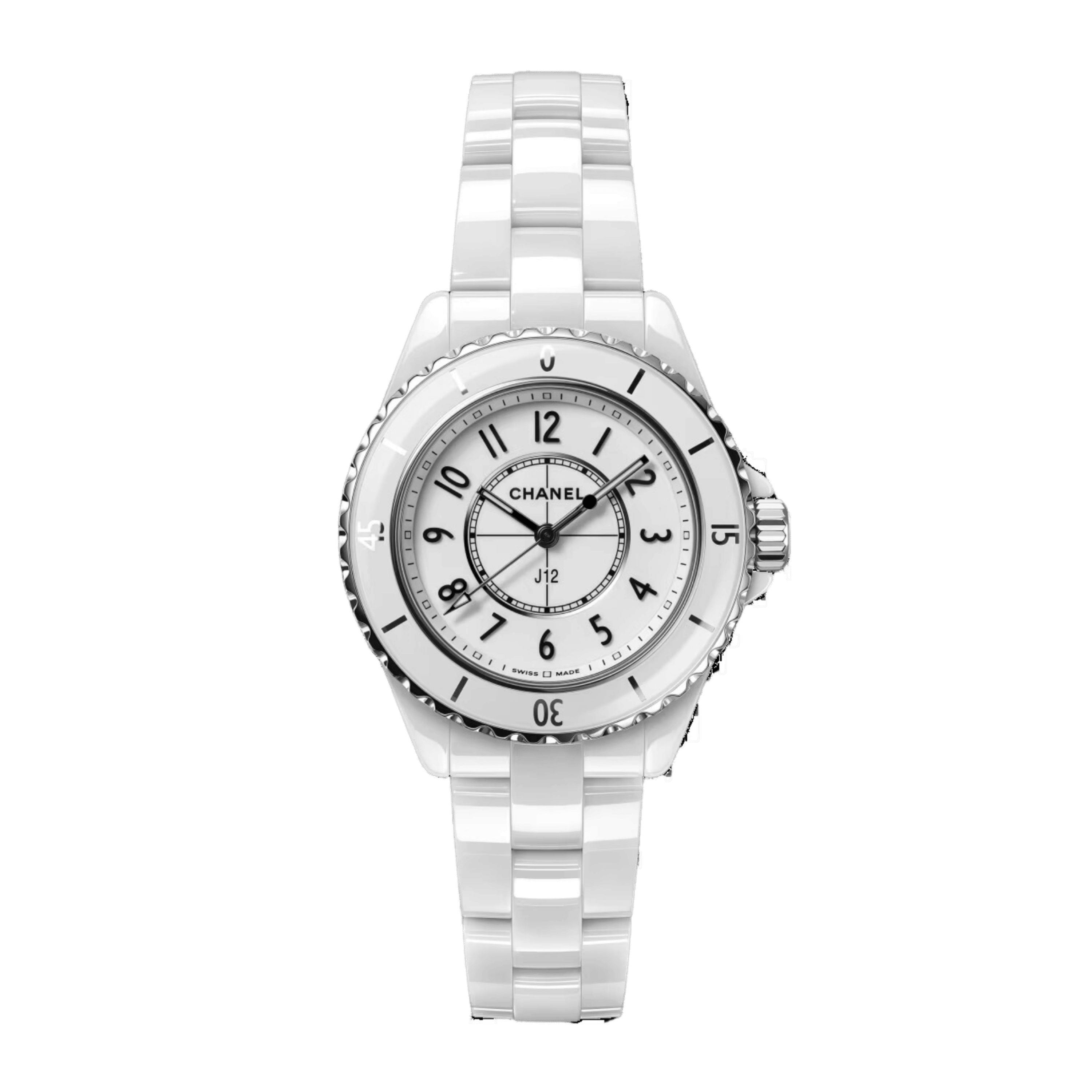 シャネル CHANEL H5698 J12 白セラミック クォーツ レディース 良品 保証書付き_917825 シャネル CHANEL H5698 J12 白セラミック クォーツ レディース良品