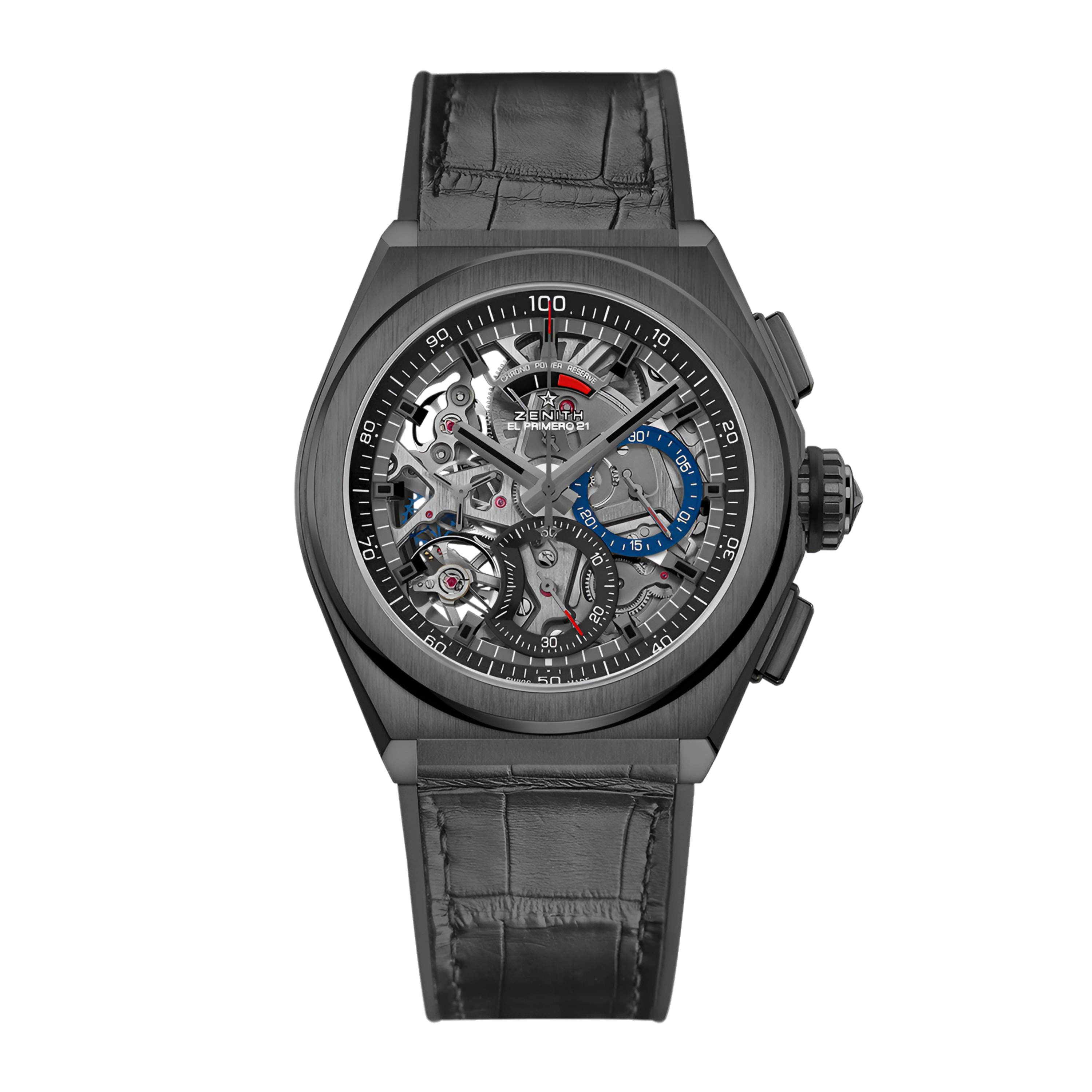 Zenith Defy El Primero 21 Ceramic Skeleton DIal 44mm 49.9000.9004